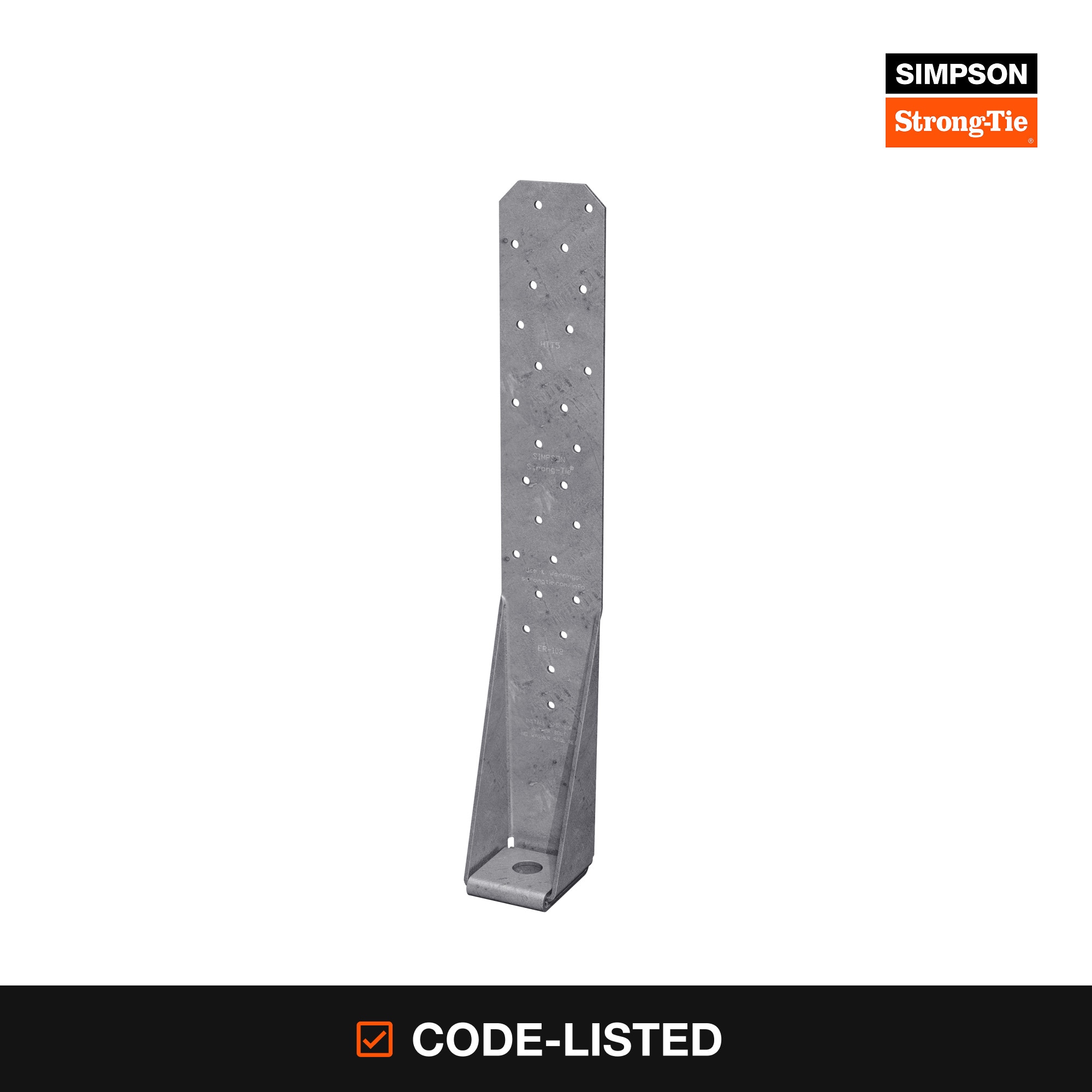 Simpson Strong-Tie 16-in 11 -Gauge Hot-dipped galvanized Steel Holddown Wood to wood