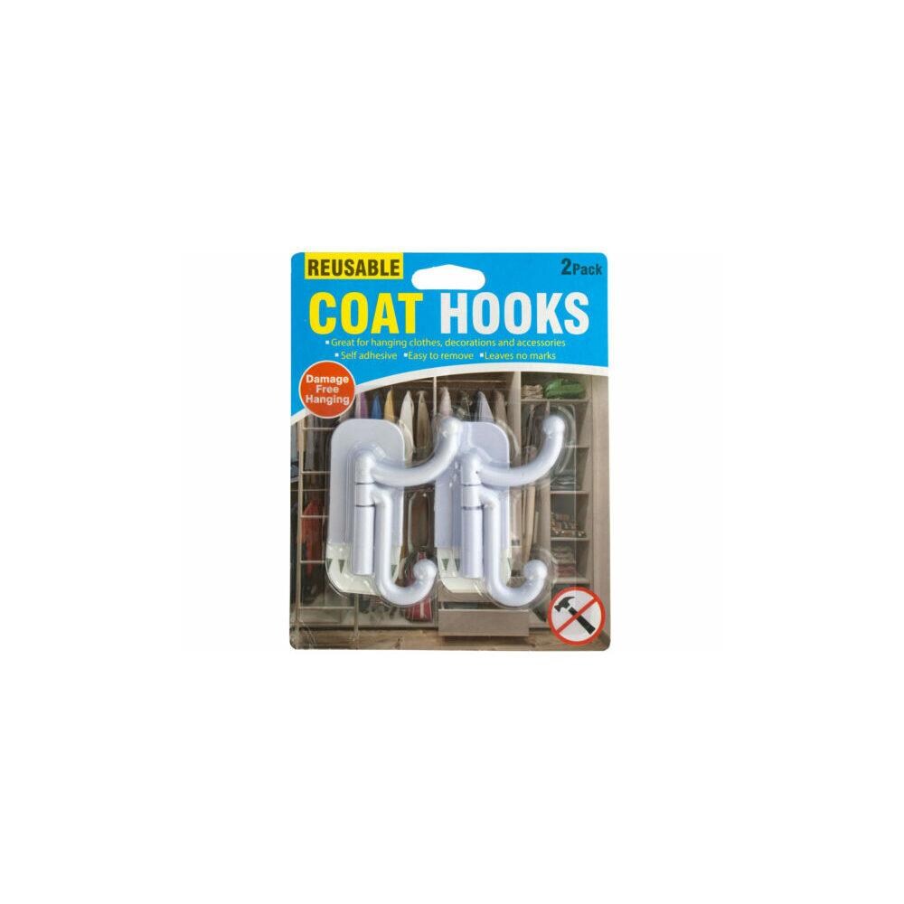 Kole Imports Self-Adhesive Plastic Hooks Set