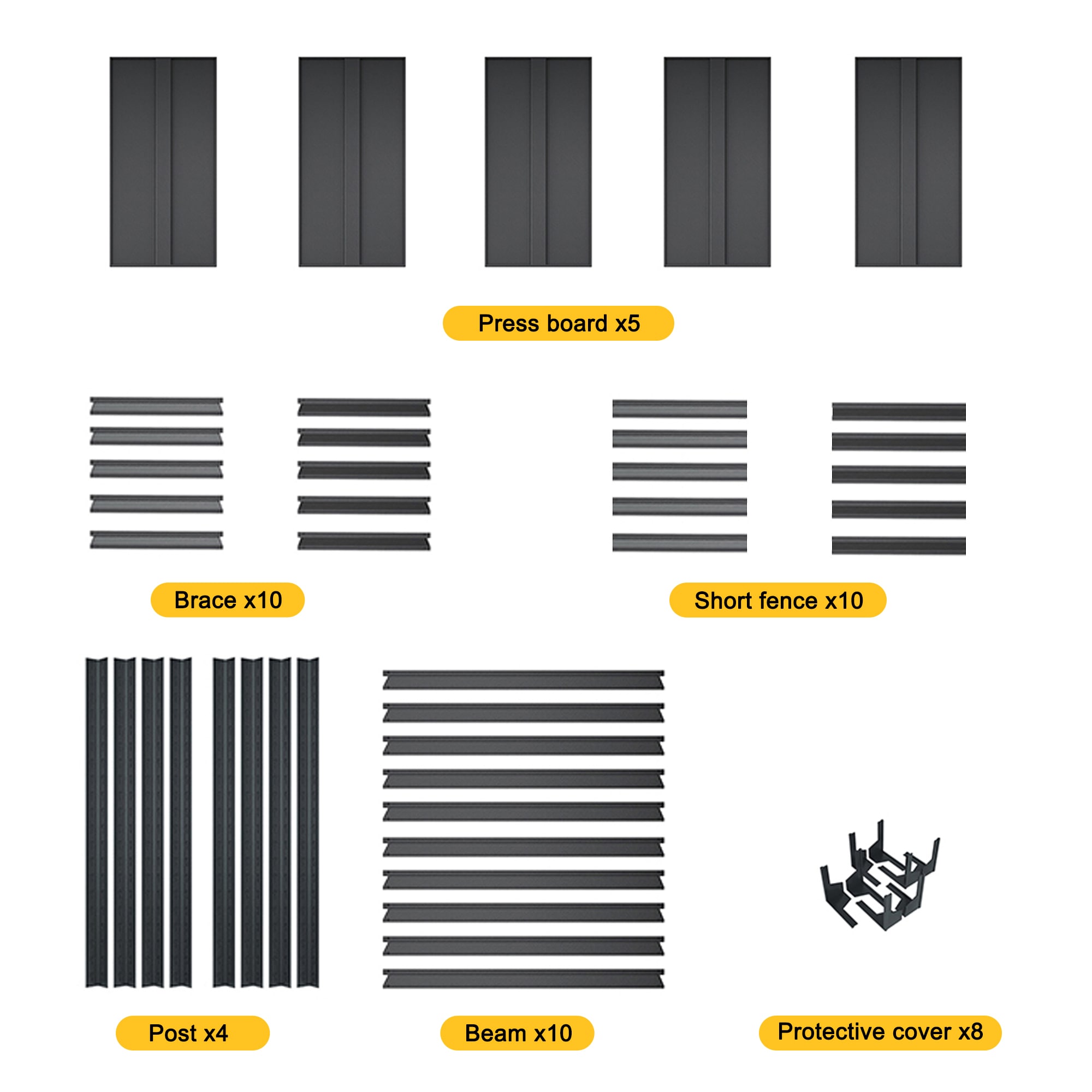 Clihome CL-MG65787 Free-Standing-Shelving - View #7