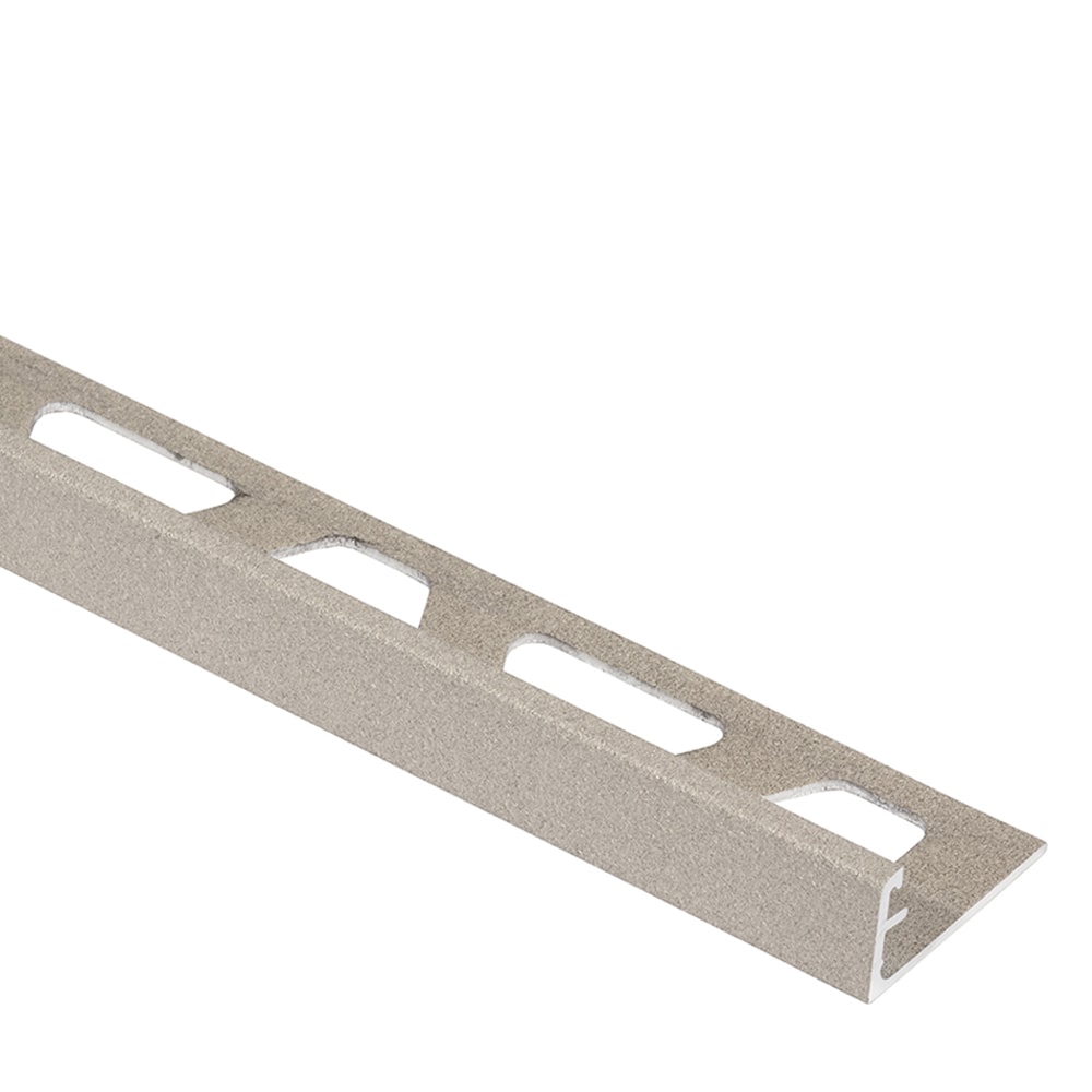 Schluter Systems A100TSC Schiene 0.375-in W x 98.5-in L Cream Textured Color-Coated Aluminum Aluminum L-angle Tile Edge Trim