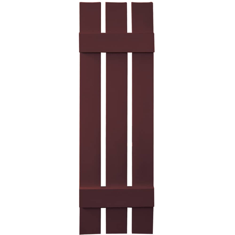 Vantage V5371243167 11.875-in W x 43-in H Cranberry Board and Batten Spaced Exterior Shutters