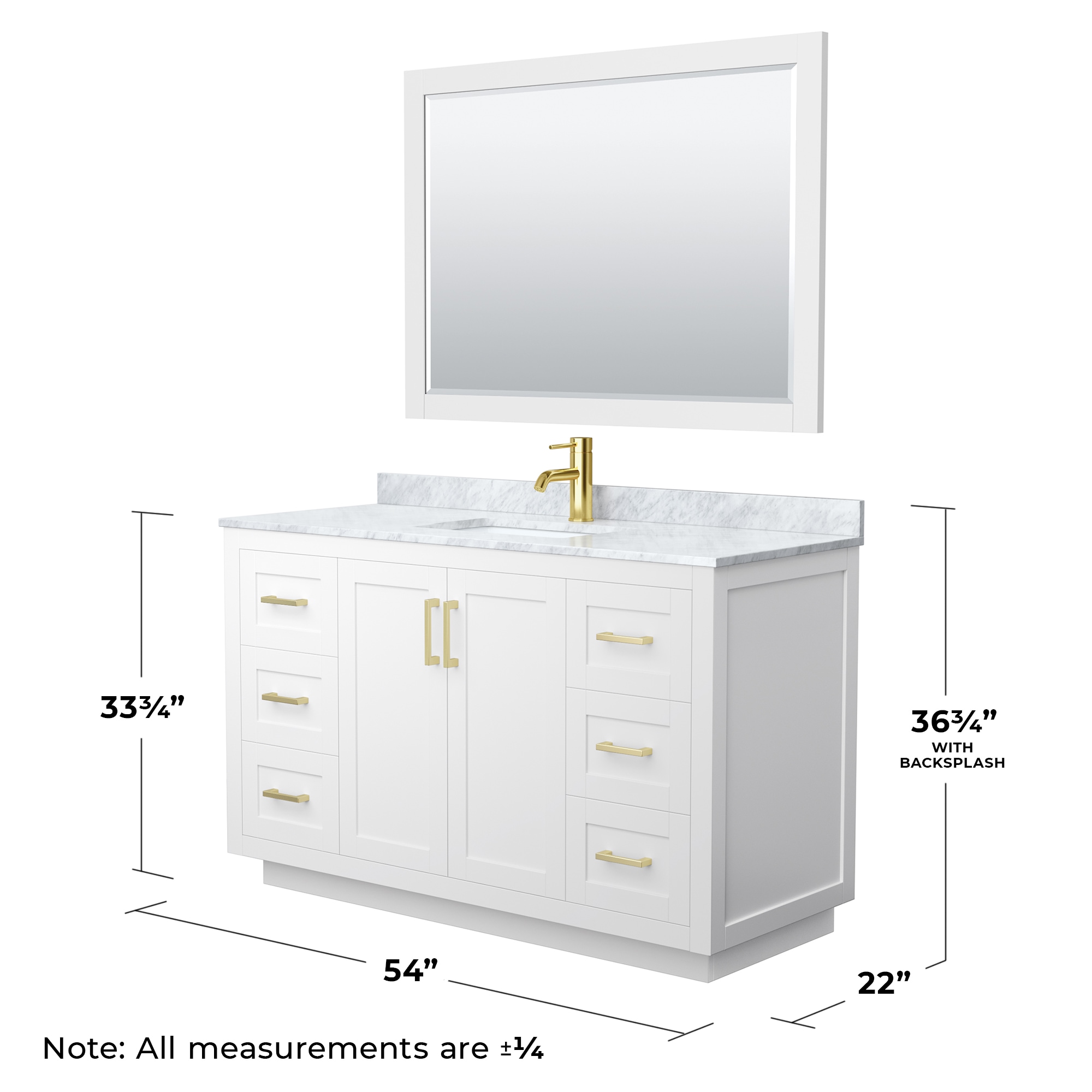 Wyndham Collection WCF292954SWGCMUNSM46 Bath-Vanity-Combo - View #6