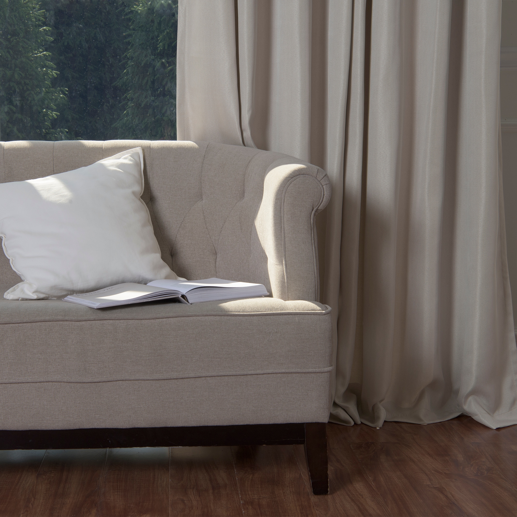 Best Home Fashion JC-05-GS-96-BEIGE curtains - View #2