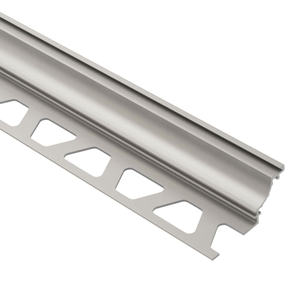 Schluter Systems AHK1S125AT Dilex-AHK 0.5-in W x 98.5-in L Satin nickel anodized aluminum Aluminum Cove base Tile Edge Trim