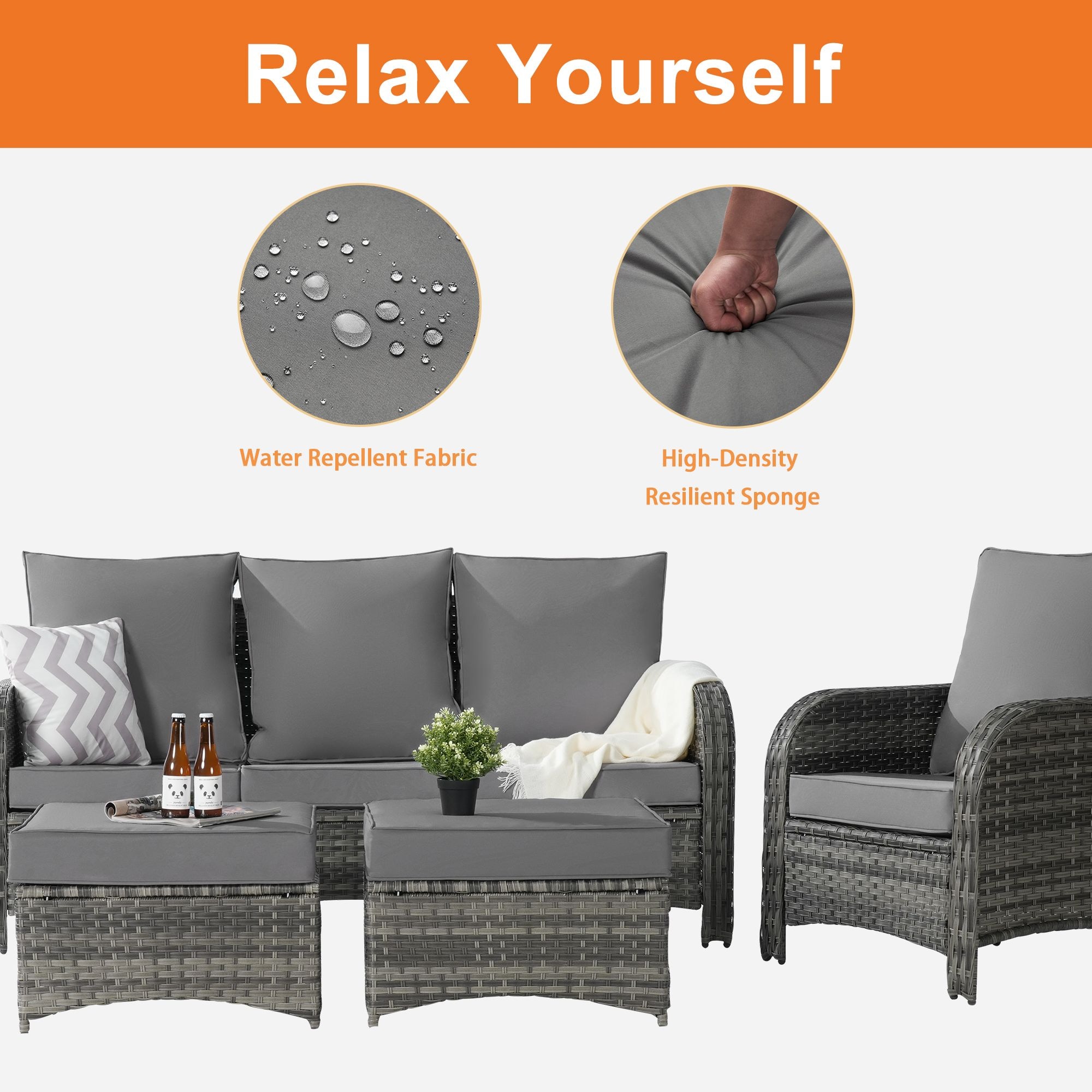 SANSTAR L-WS802-LY Patio-Conversation-Sets - View #4