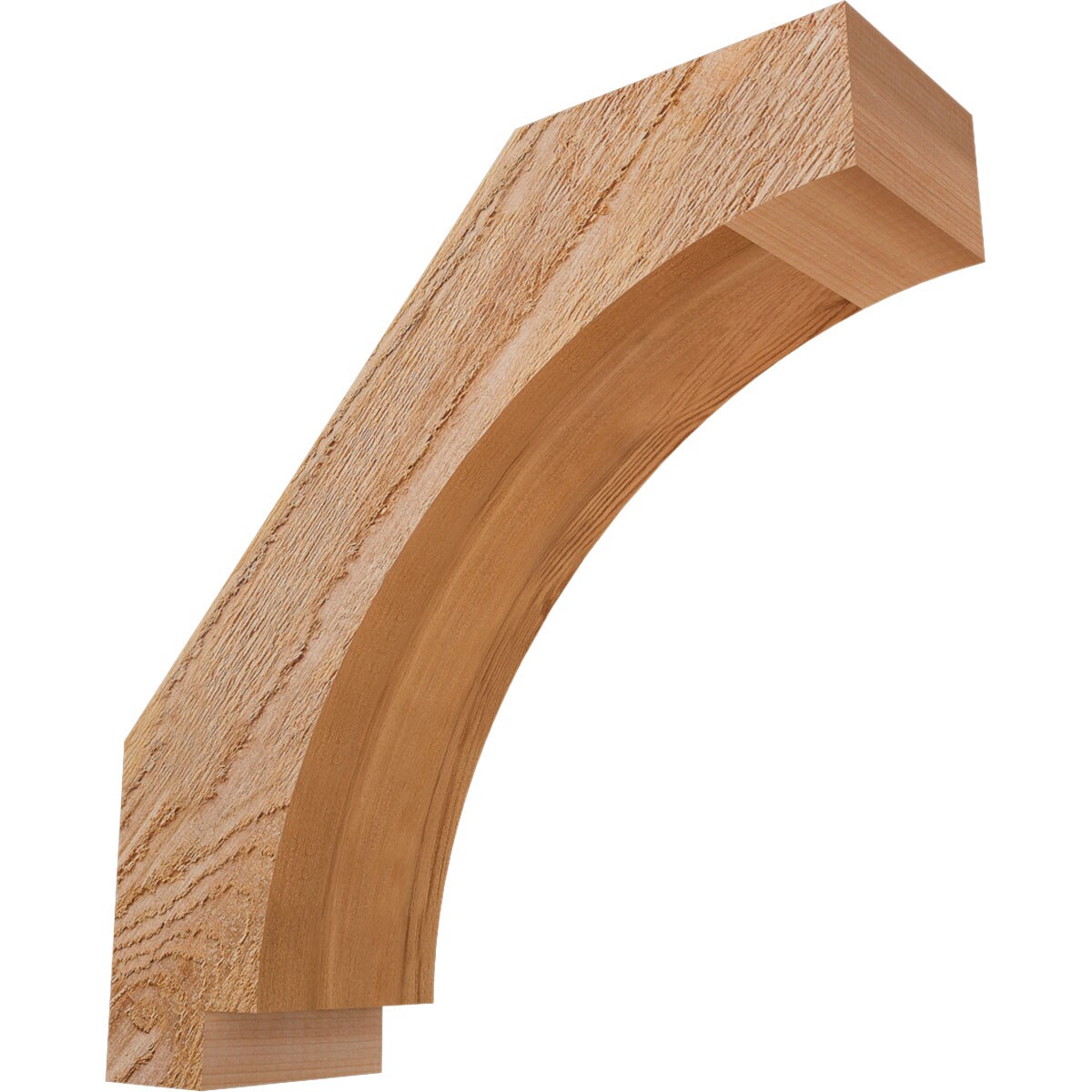Ekena Millwork BRC04X14X14IMP00RWR 4-in x 14-in x 14-in Western Red Cedar Unfinished Wood Imperial Rough Sawn Knee Brace