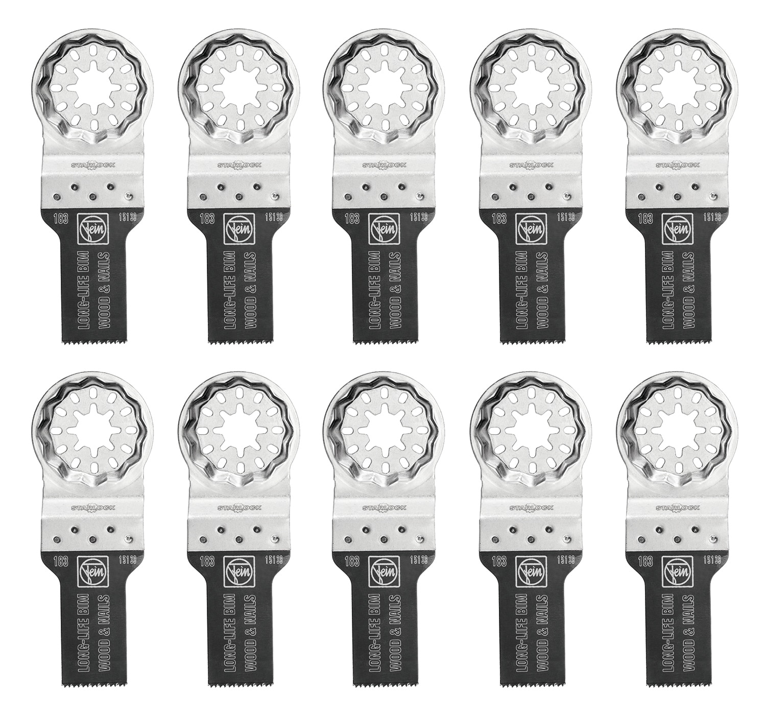 FEIN 63502183290 10 -Pack Multiple materials Oscillating Tool Blade