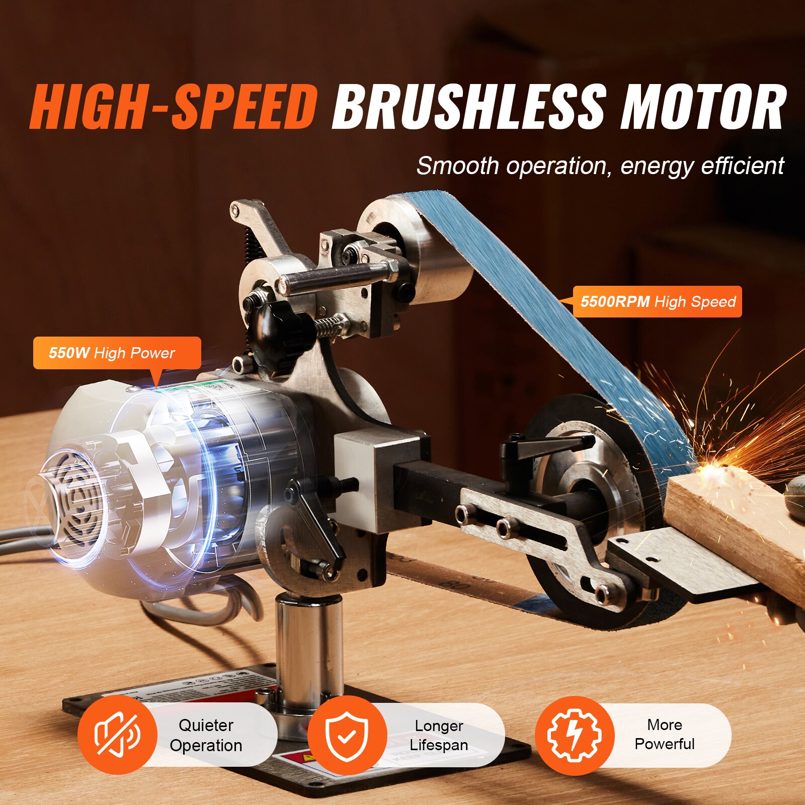 VEVOR SCSDMC550W3003584V1 Cordless-Grinders - View #2