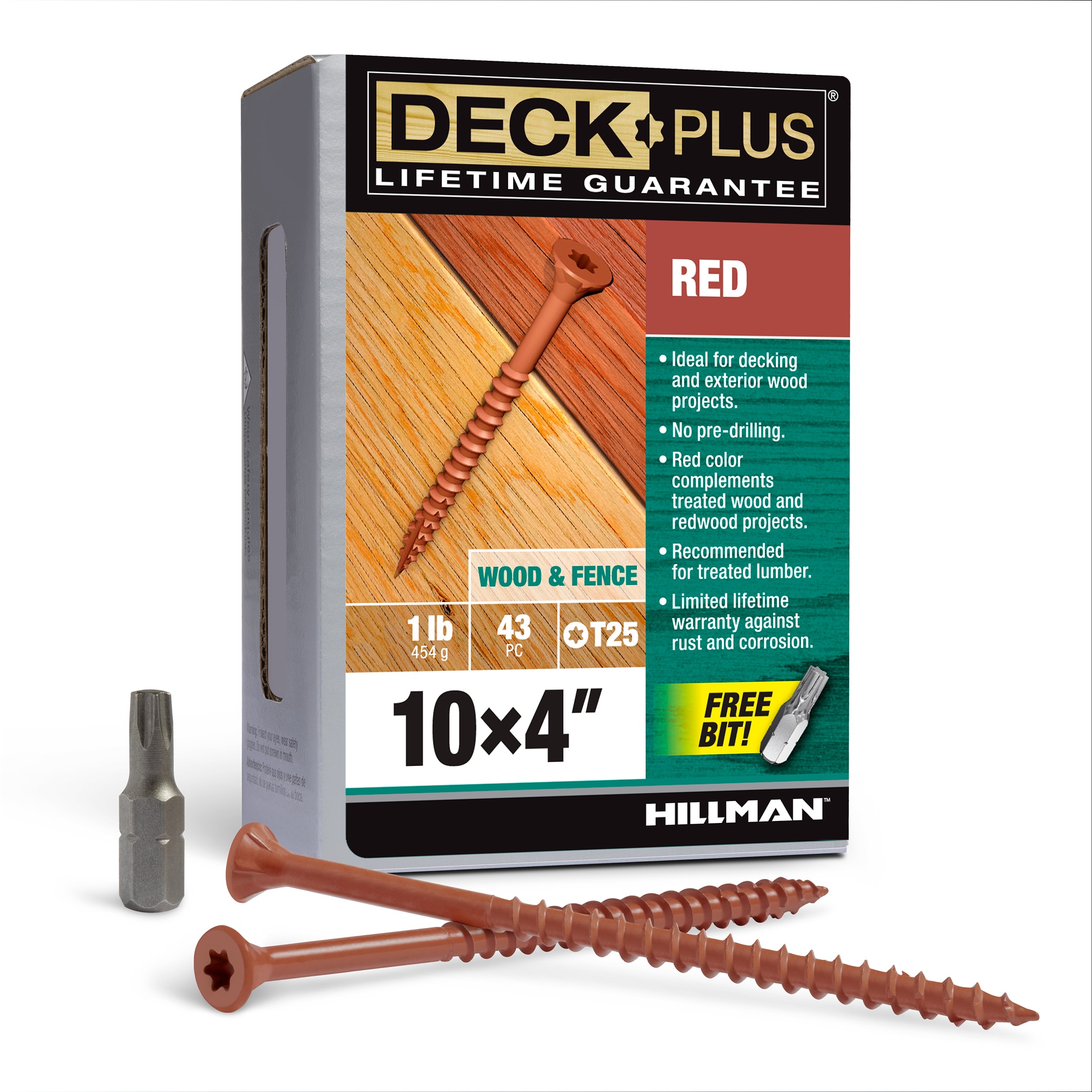 Deck Plus 48437 #10 x 4-in Wood to wood Deck Screws ( 43 -Per Box )