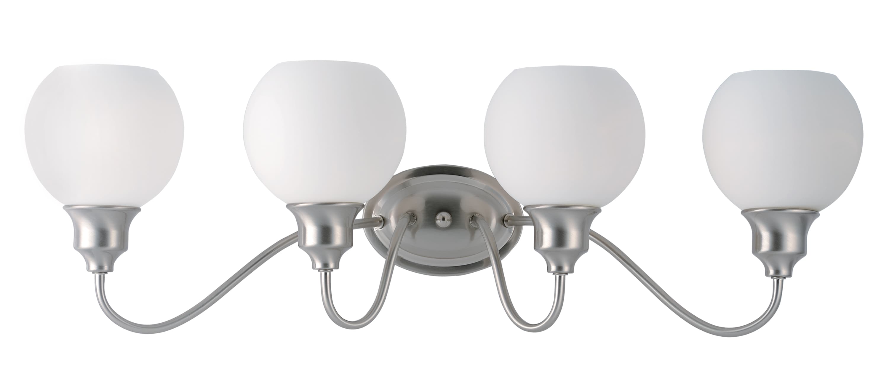 Maxim Lighting 1114SWSN Ballord 31-in 4 -Light Satin Nickel Transitional Vanity light