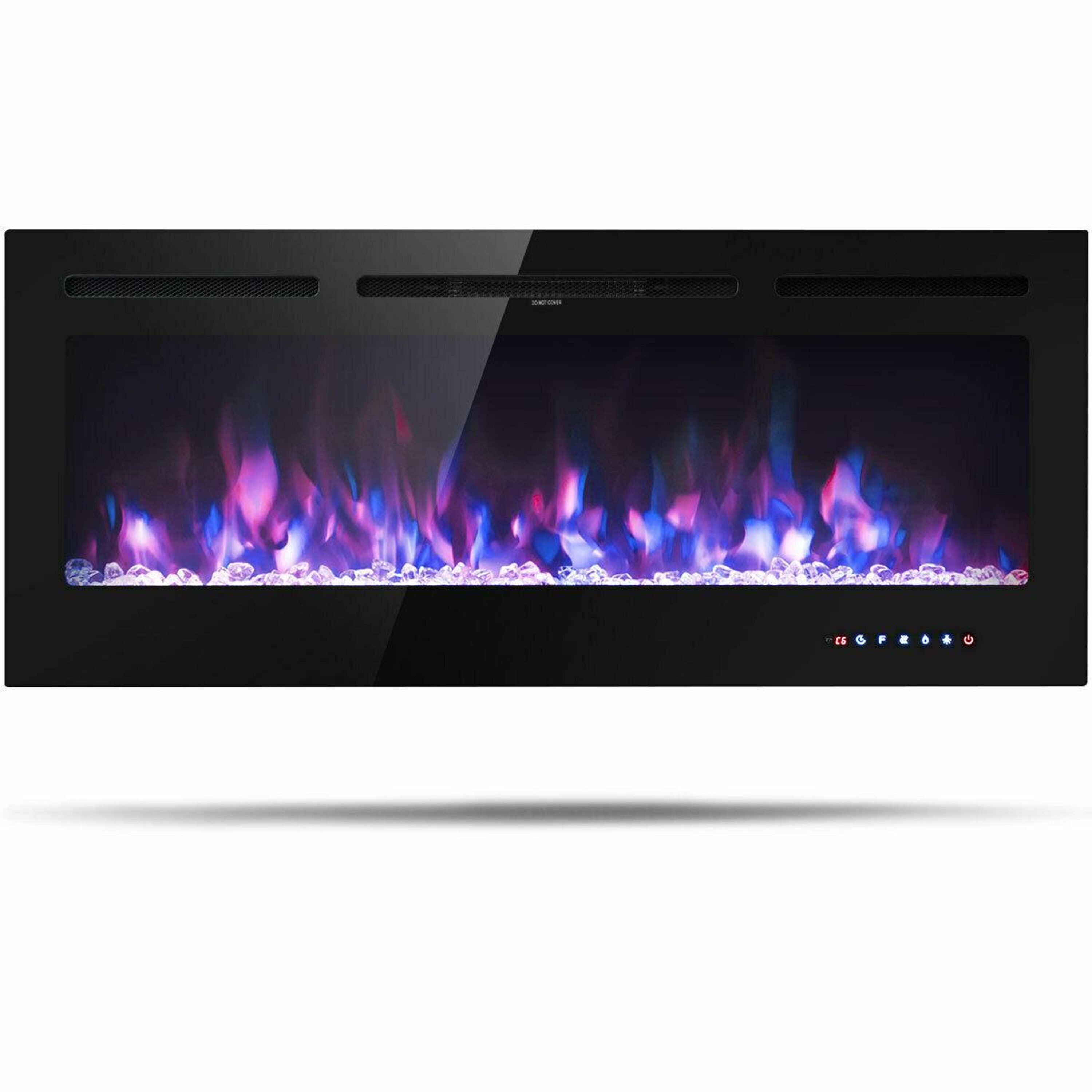 BABOOM BOM-727US-CO 50-Inches W Black Wall mount Fan-forced Wall-mount Electric Fireplace with Remote Control Included