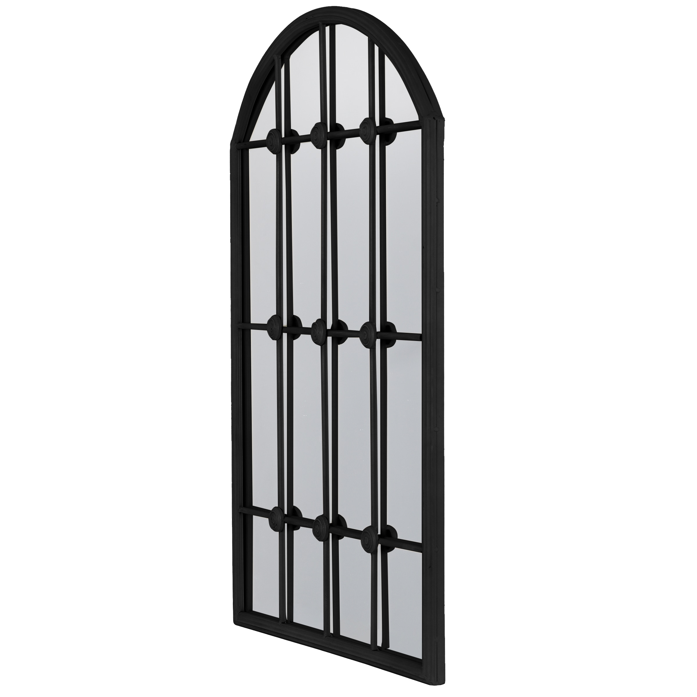 StyleCraft Home Collection MI12769ADS 20-Inches W x 32-Inches H Arch Black Framed Full Length Wall Mirror