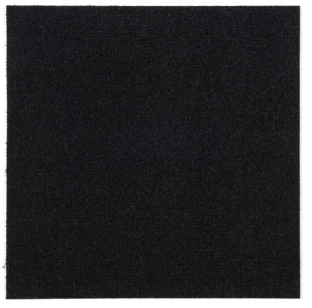 TRILUC 40-1001-99-2 Place and stick tile mats Black Berber/Loop Connector Carpet Tile (8-sq ft)