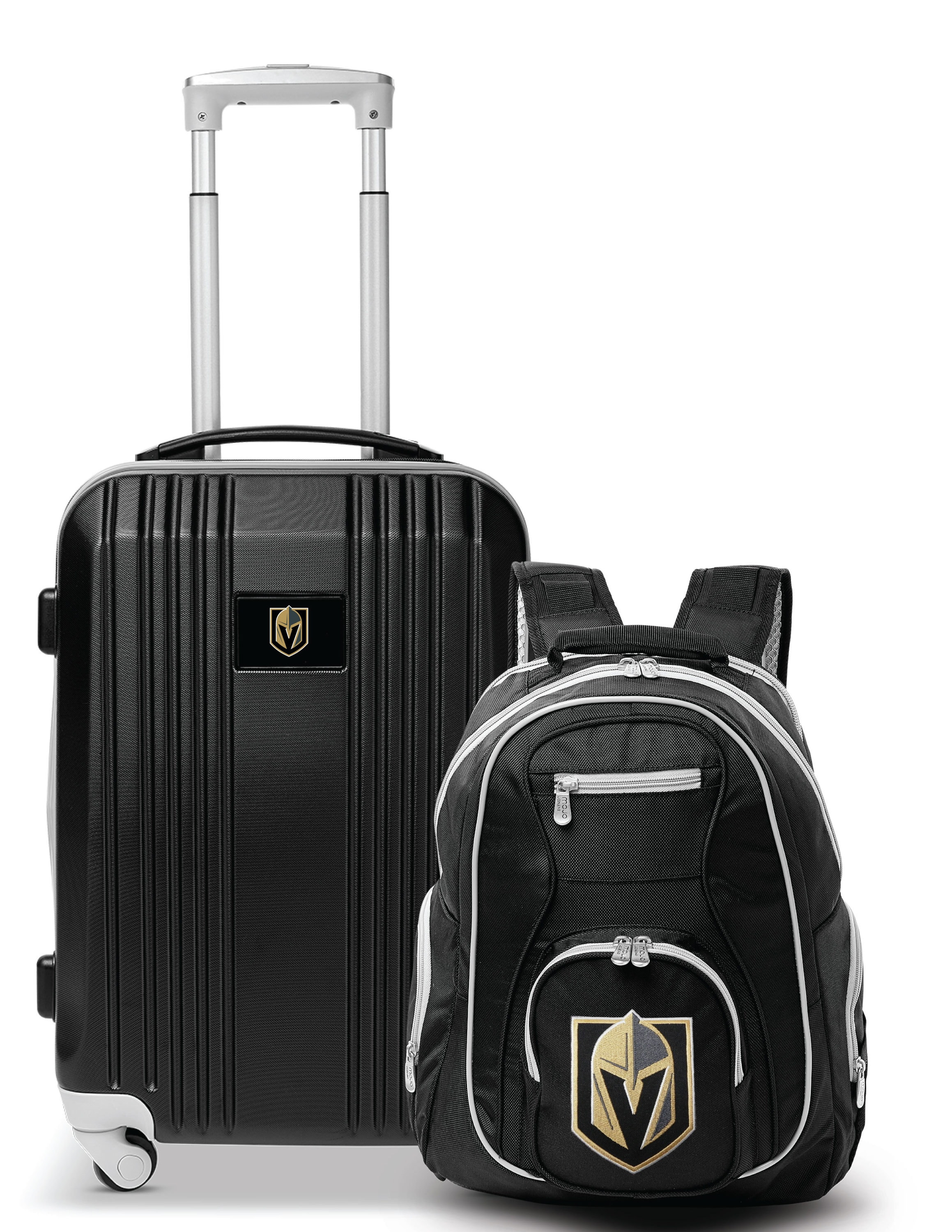 Mojo Licensing NHGKL108 24 X 15 X 9.5 Black Polycarbonate Hardshell Suitcase Set (2-Bag)