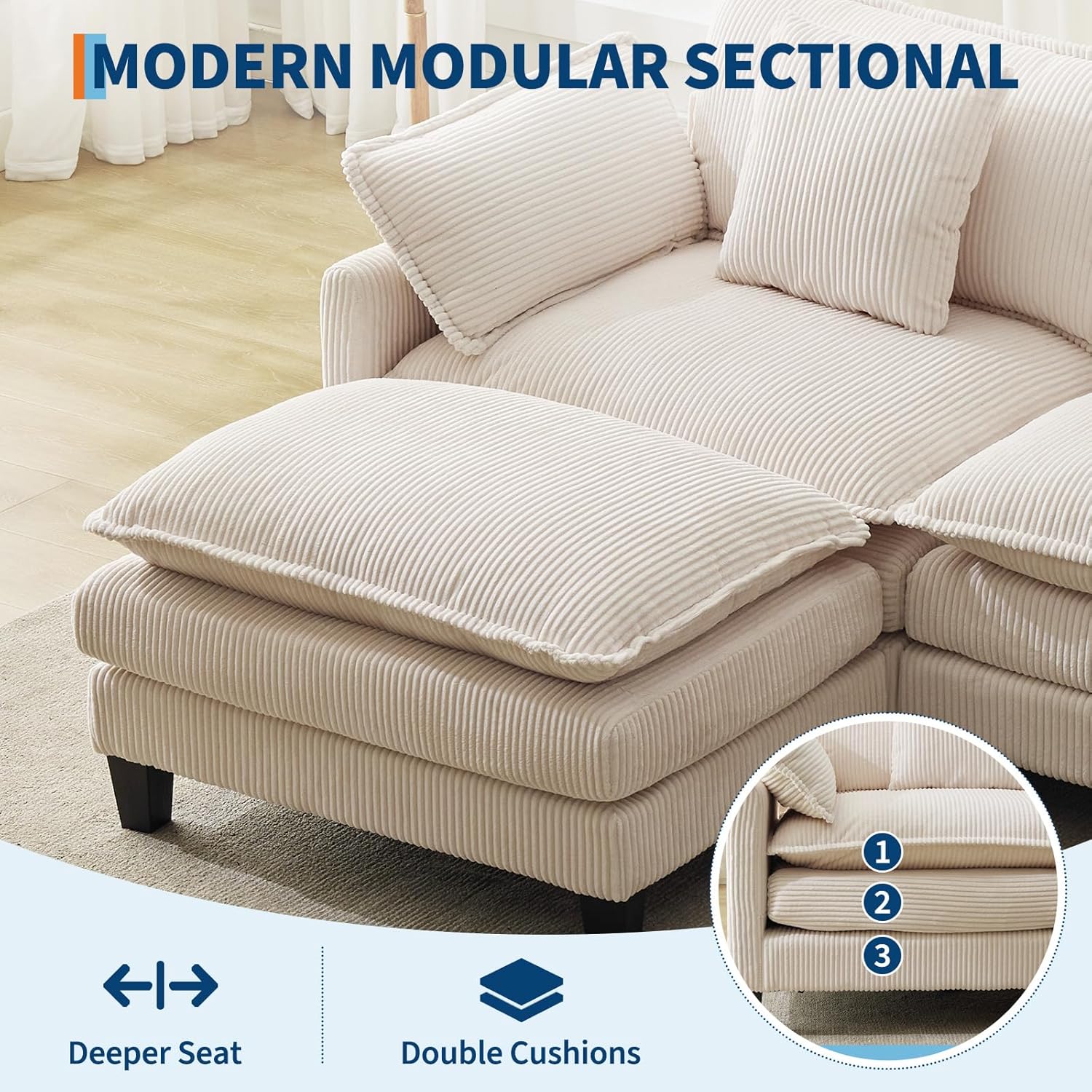 Garvee CJH-VNN-334DEG48 Sofas-Loveseats - View #3
