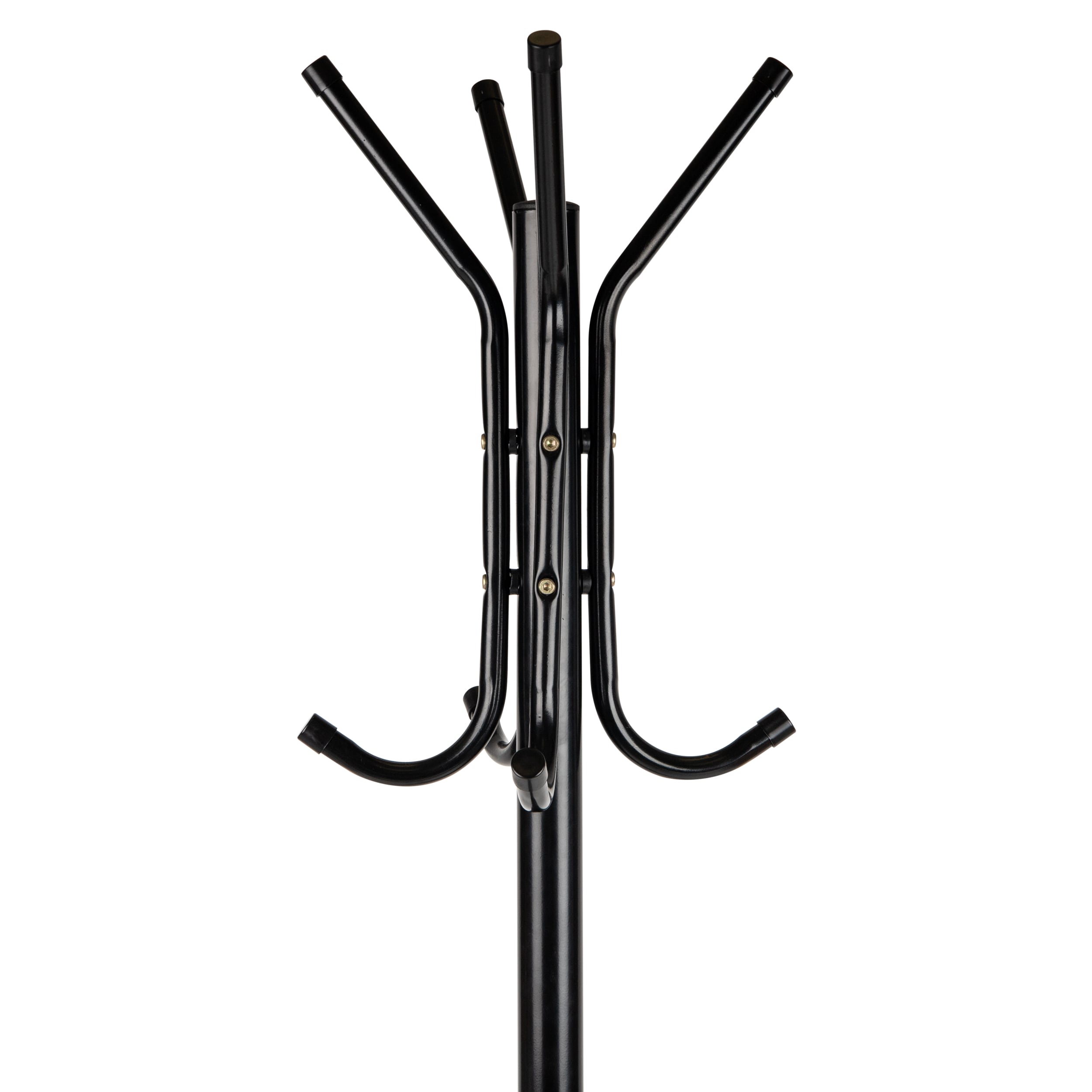 Mind Reader Traditional Black Coat Stand with 11 Hooks - Freestanding Steel Coat  Rack with Umbrella Stand - Space-Saving 3-Tier Design in the Coat Racks &  Stands department at