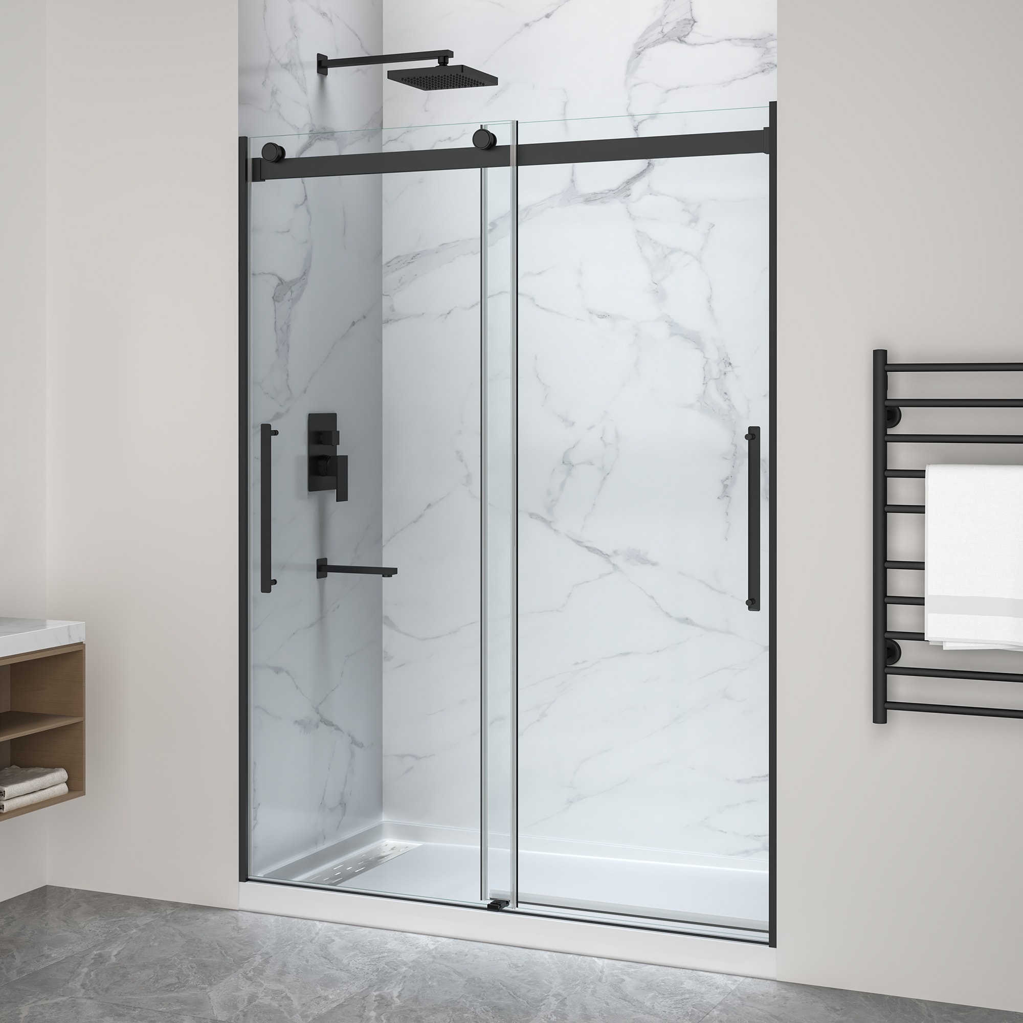 ANZZI SD-5902302L-MB Shower-Doors - View #2