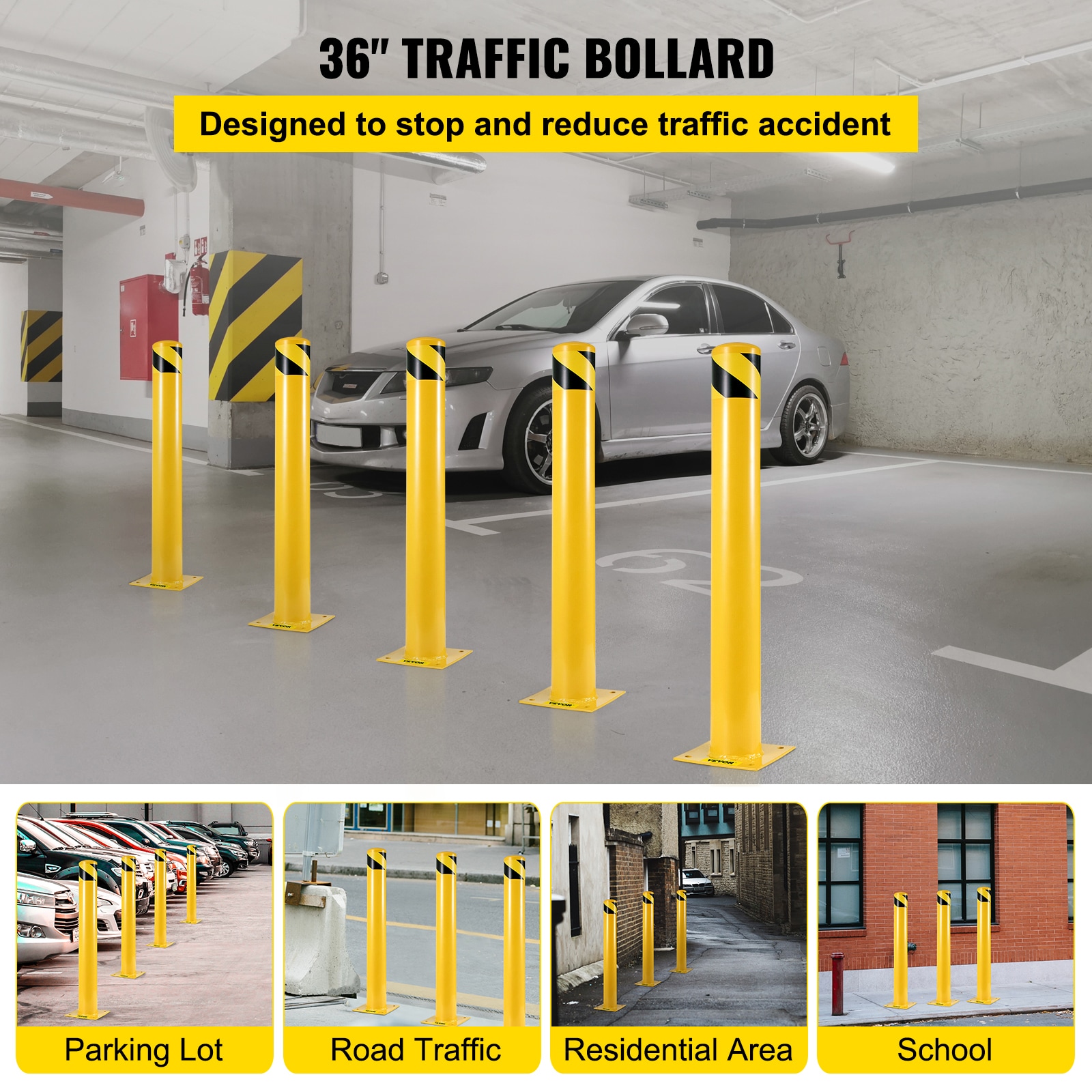 VEVOR AQZ36X5.5INHS0001V0 Commercial-Bollards - View #2