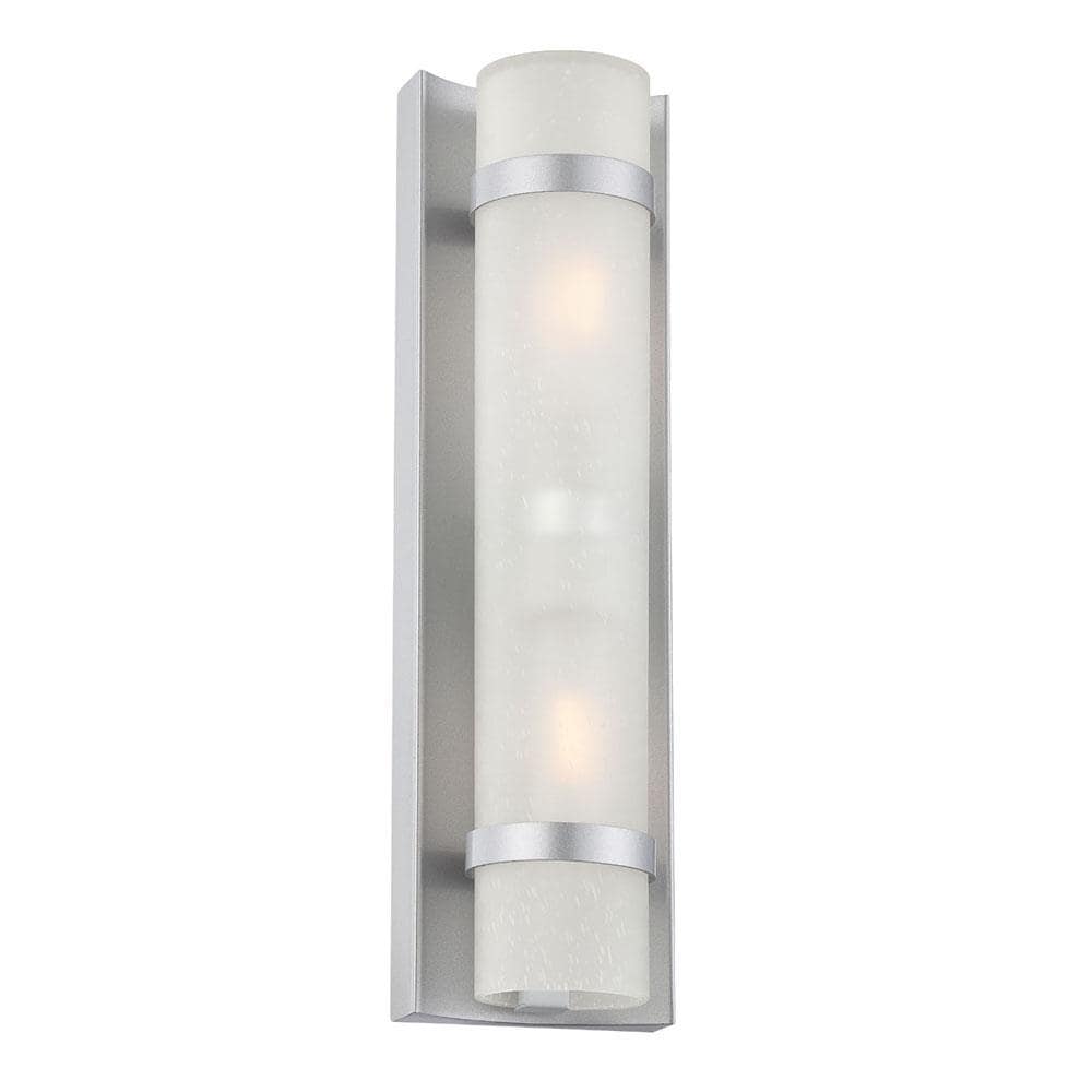 Acclaim Lighting 4701BS Apollo 2 -Light 15.0-in H Brushed Gray Hardwired Outdoor Wall Light