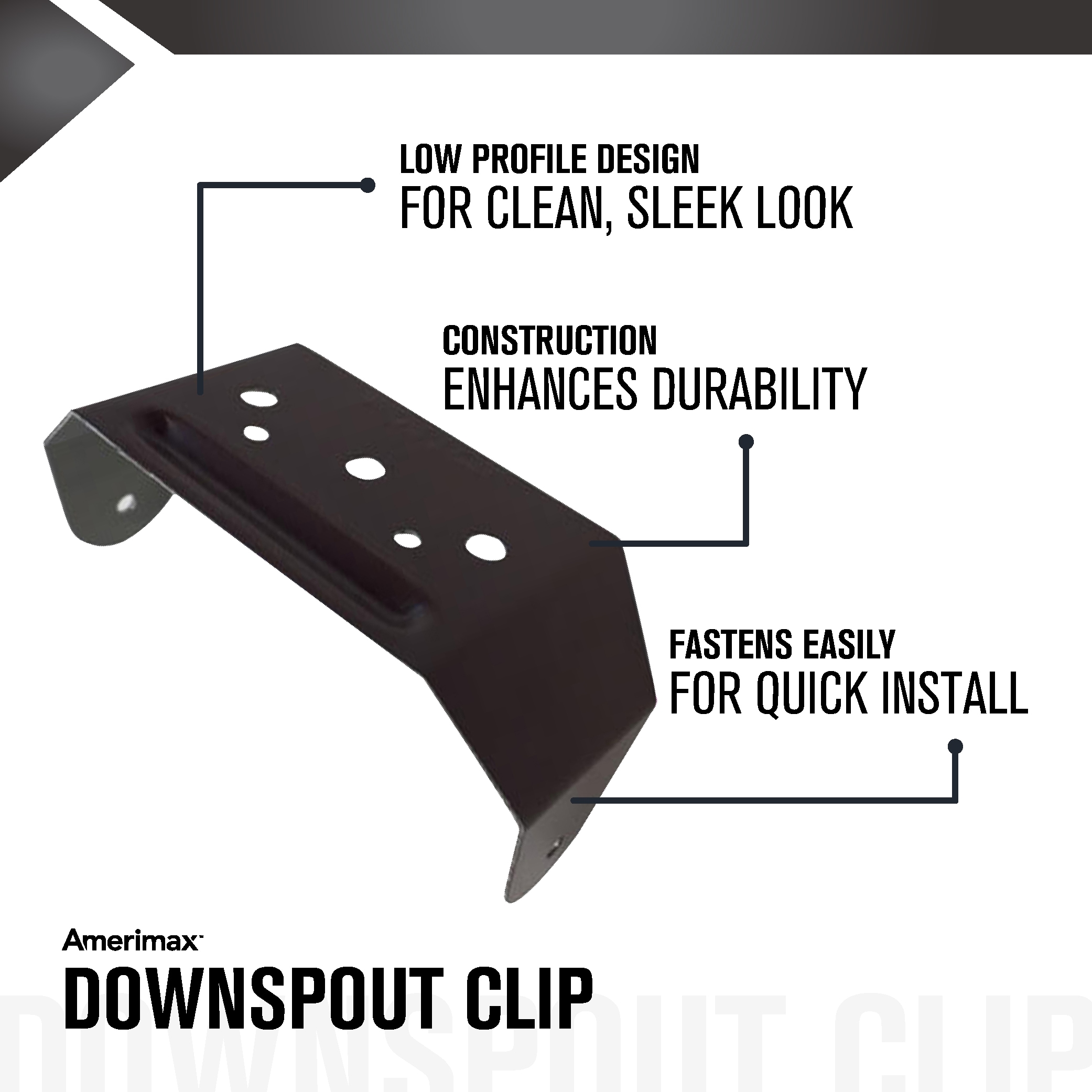Amerimax 3PCAMB50-U Downspout-Components - View #2