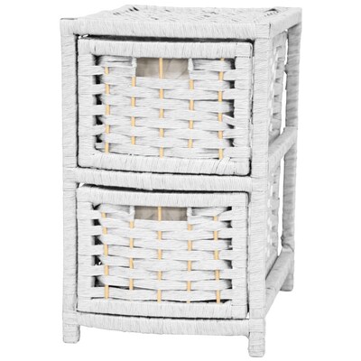 Mocha JH09-129-MOC Oriental Furniture 17 Natural Fiber Basket 
