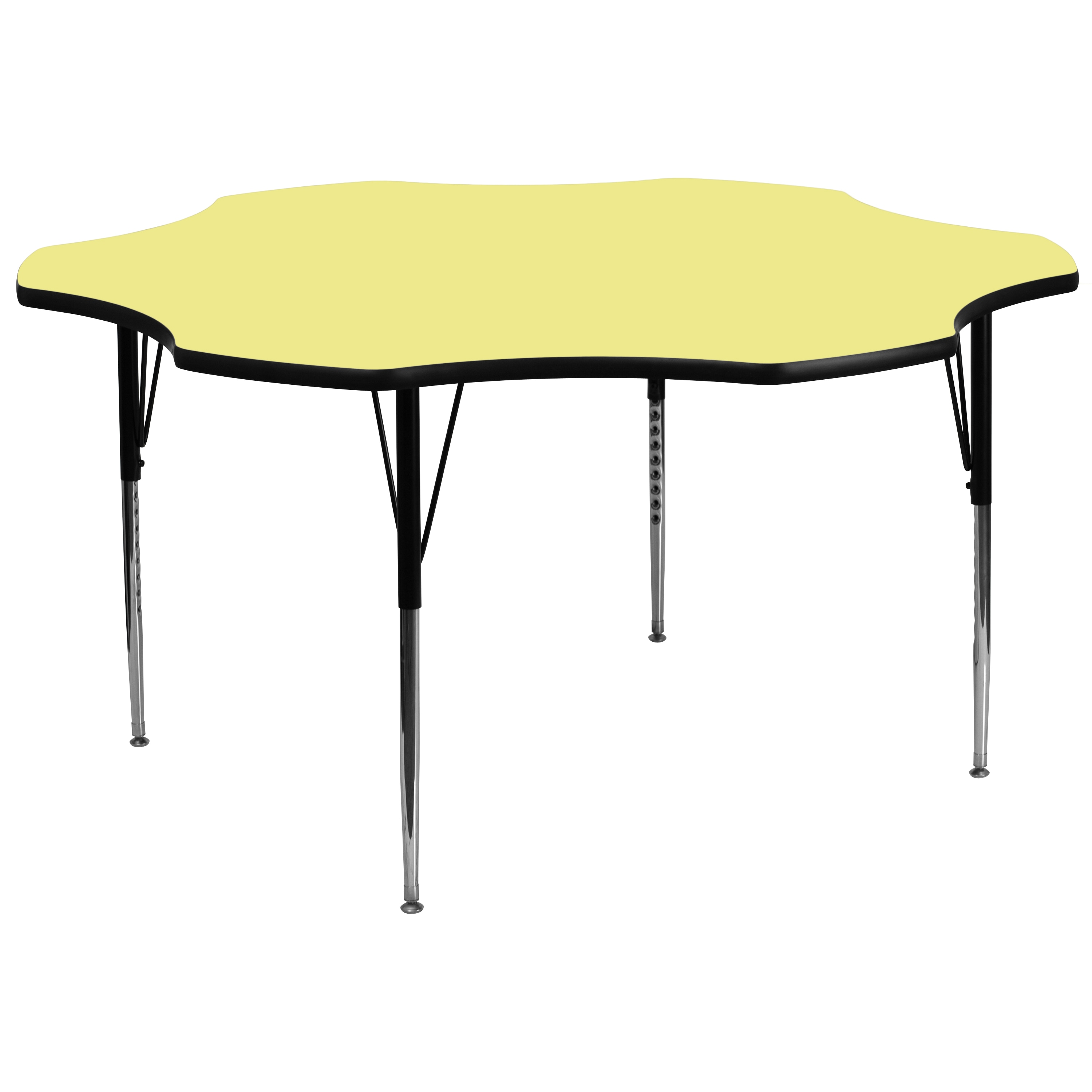 Flash Furniture 847254024778 Wren Yellow Round Kid's Play Table