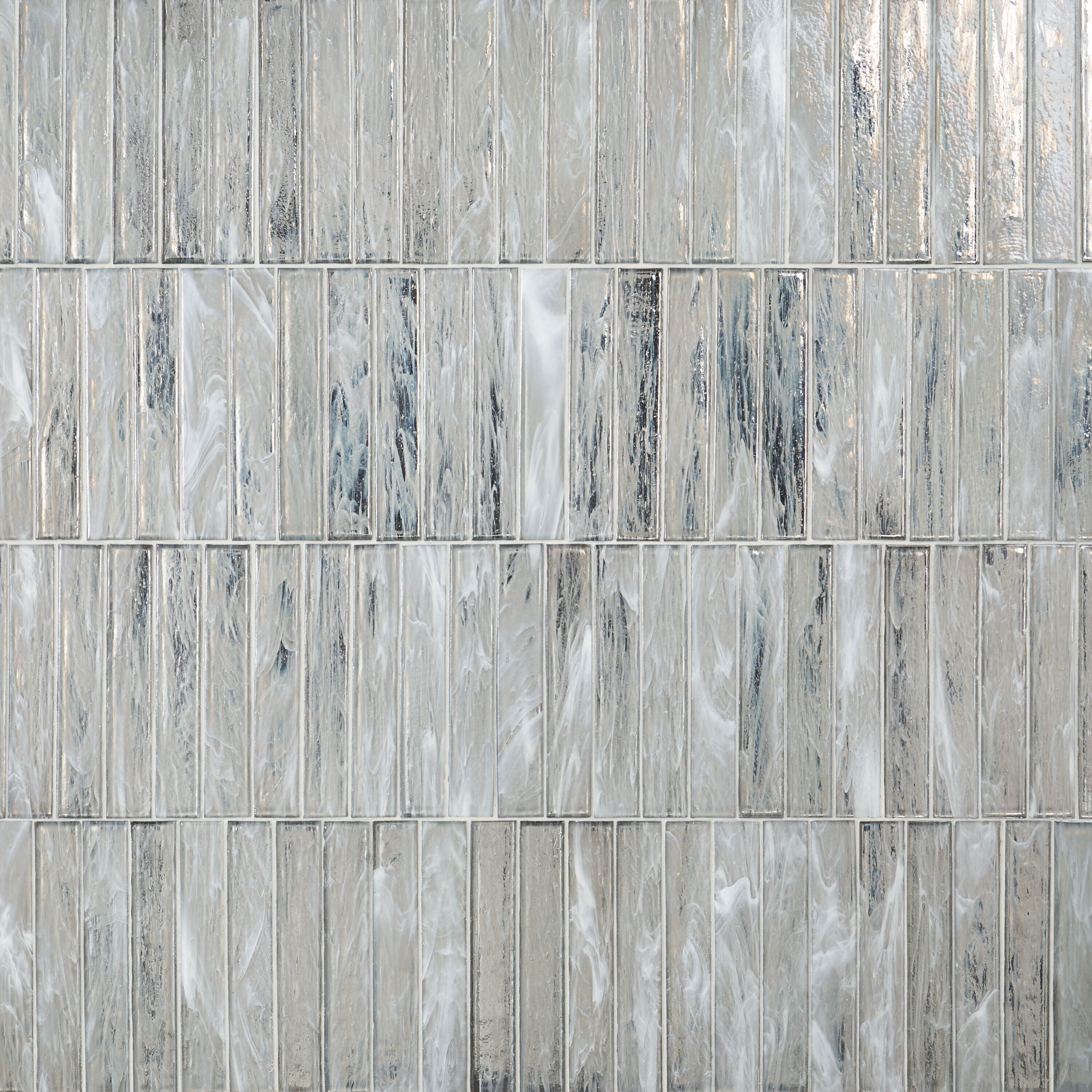 Apollo Brick Polished Silver Glass Subway Wall Tile