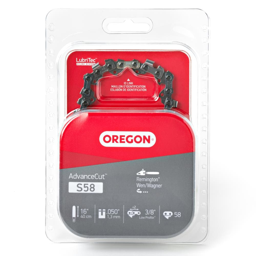 Oregon S58 S58 58.0 Link Replacement Chainsaw Chain For 16.0-Inches , 0.05-Inches Gauge , 3/8-in Pitch