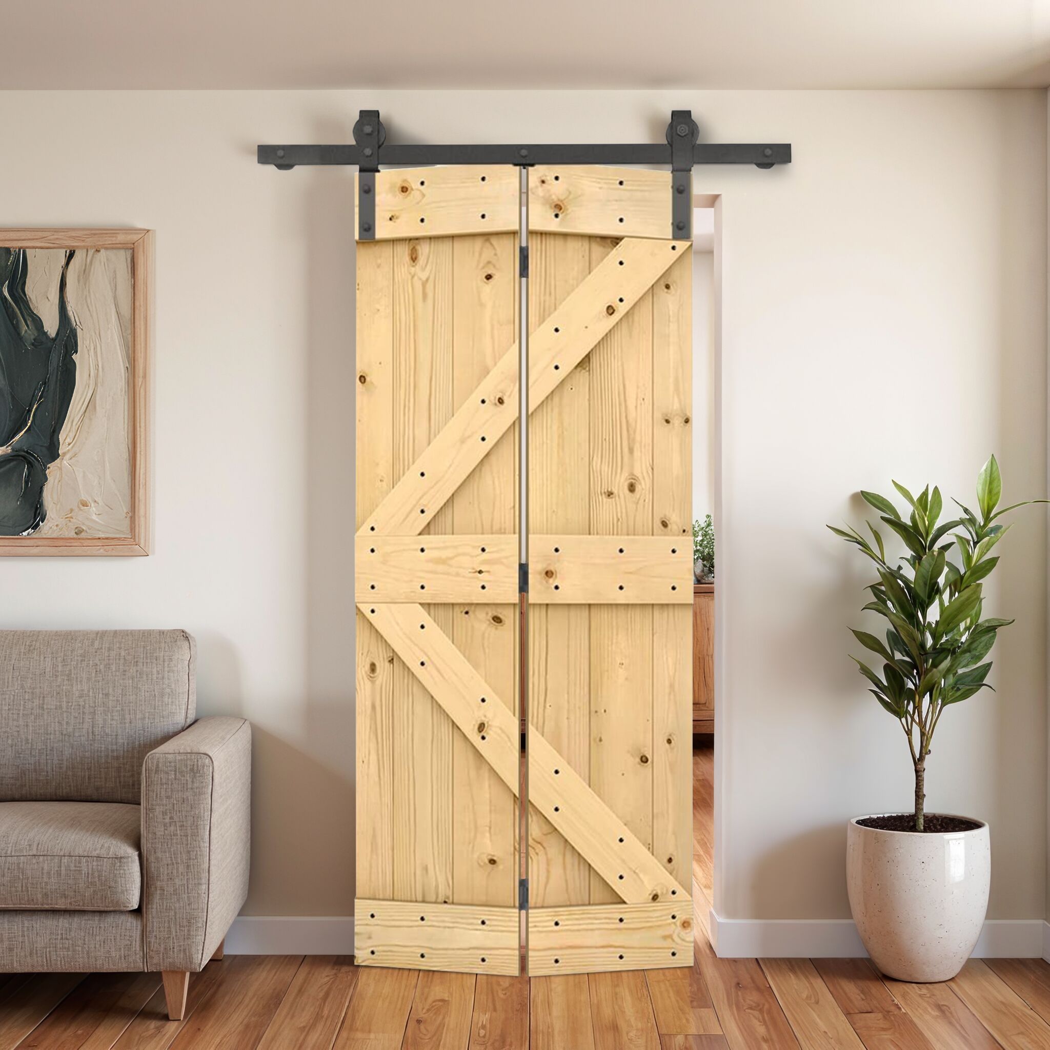 CALHOME BF1100S+K38UNF Barn-Doors - View #2