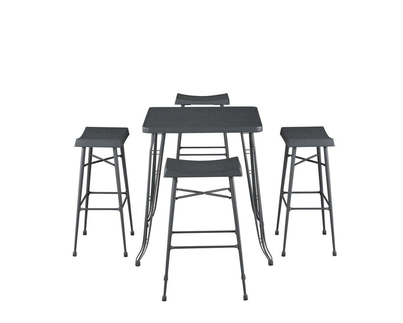 Boraam Industries 80731 Gilbert Gray Contemporary/Modern Dining Room Set with Rectangular Table (Seats 4)