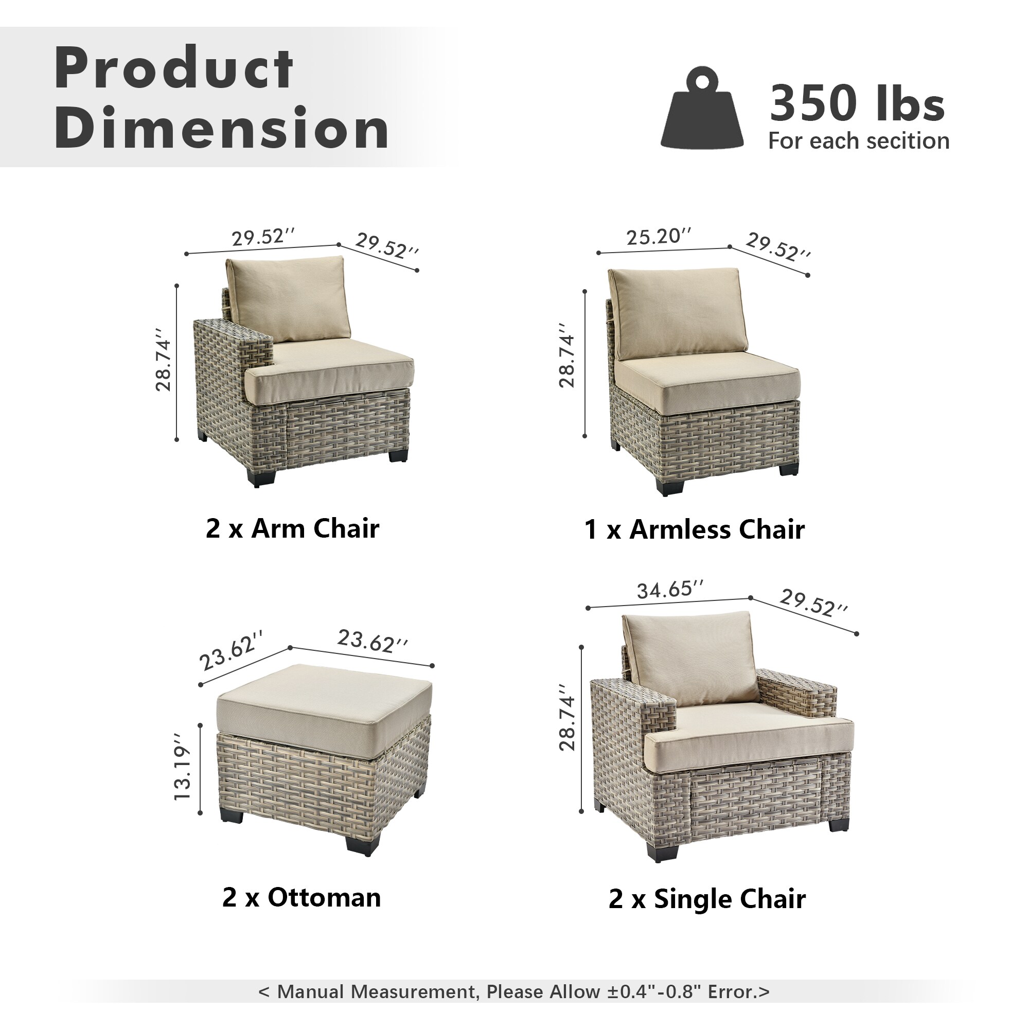ALTRIGUS 6L-TBS607-AL Patio-Conversation-Sets - View #3