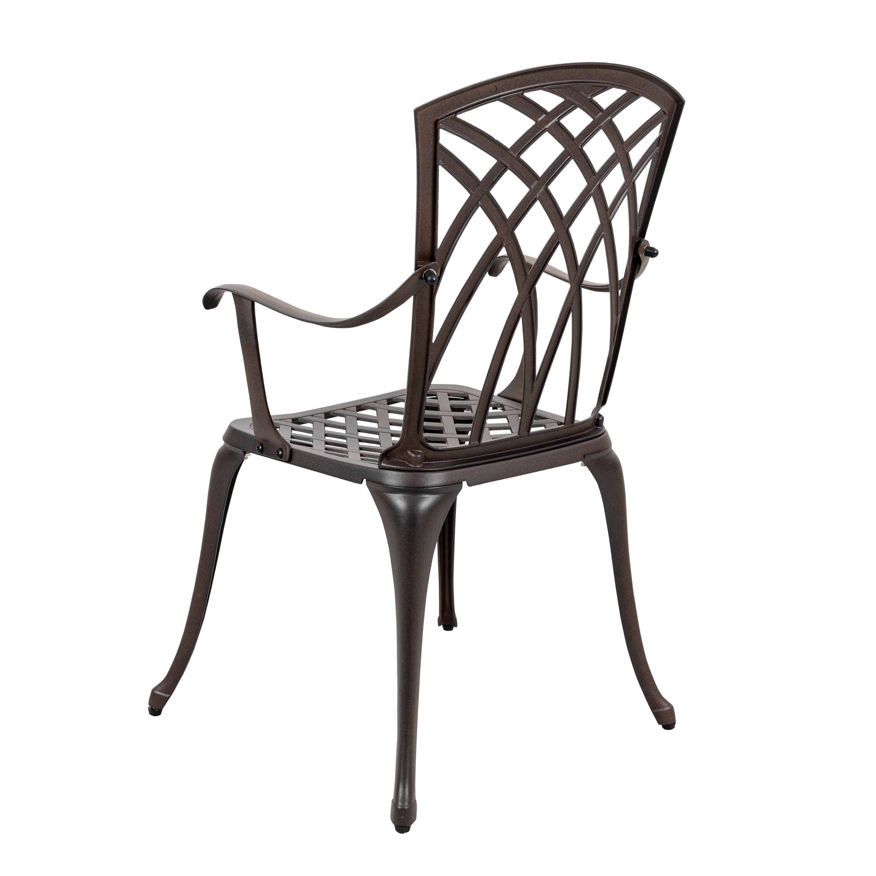 Antique Bronze 5-Piece Cast Aluminum Outdoor Dining Set