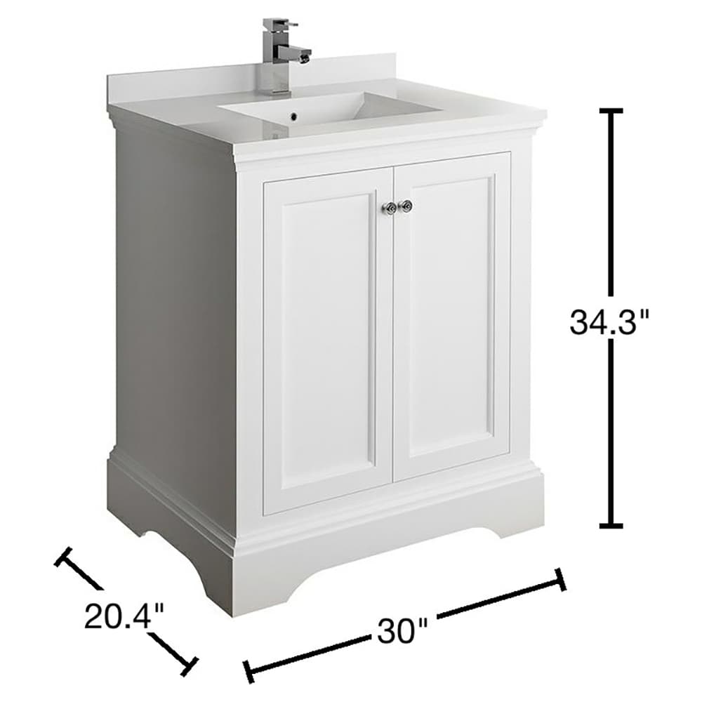 Fresca FCB2430WHM-CWH-U Bath-Vanity-Combo - View #11