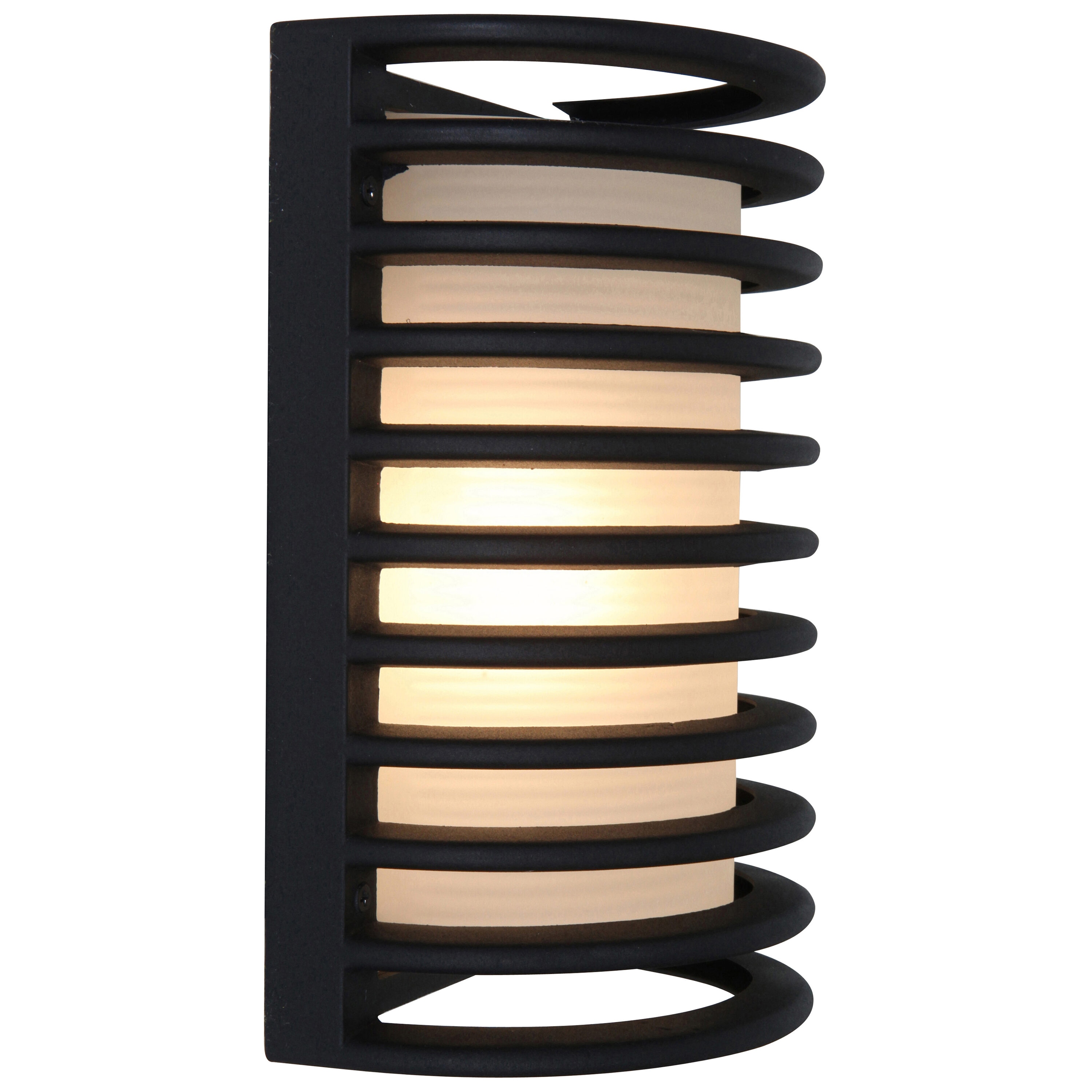 Access Lighting 20010MG-BL/RFR Bermuda 7-in W 1 -Light Black Wall Sconce