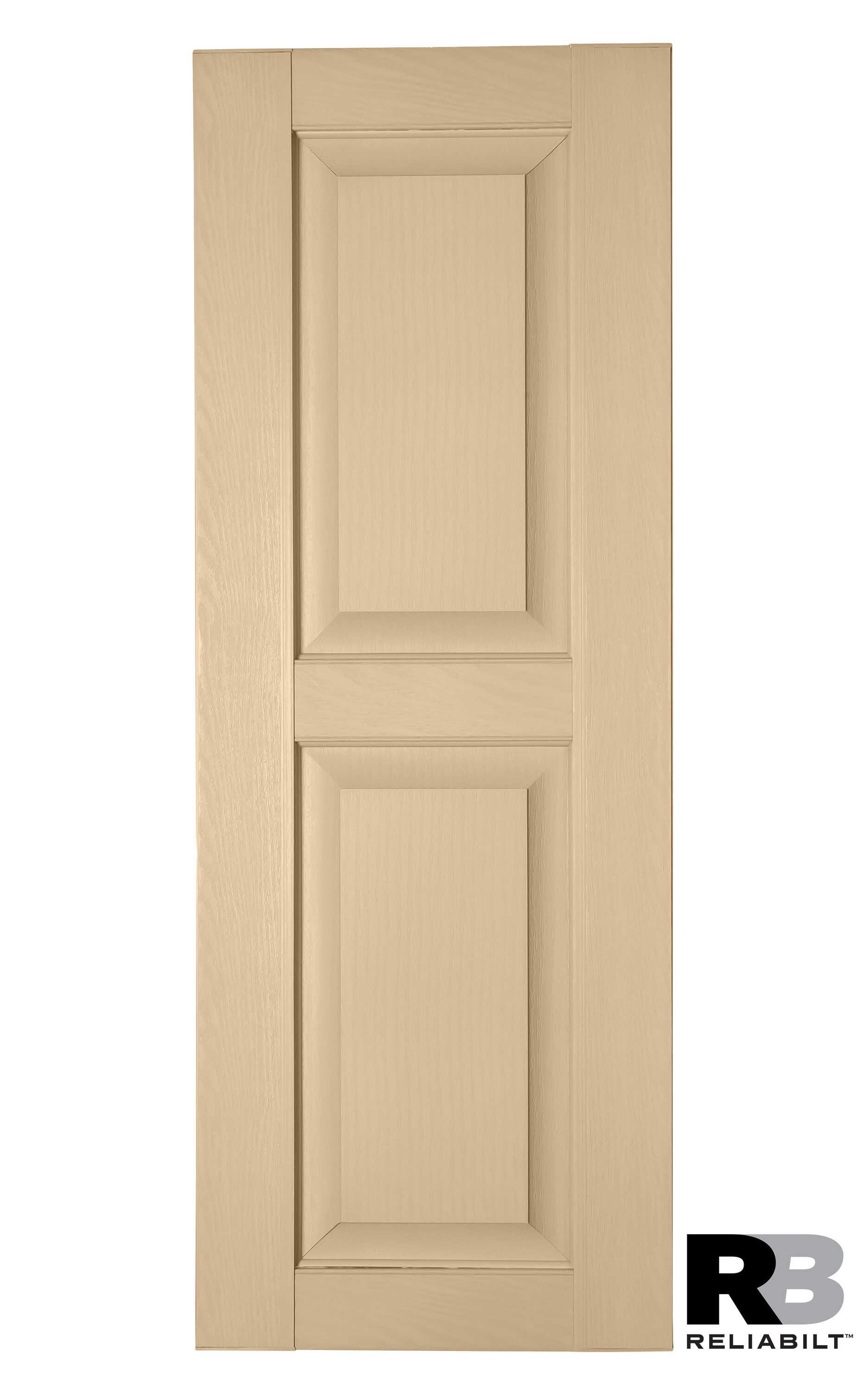 RELIABILT RP1877011 17.75-in W x 77-in H Sandalwood Raised panel Polypropylene Exterior Shutters ( 2 -Pack )