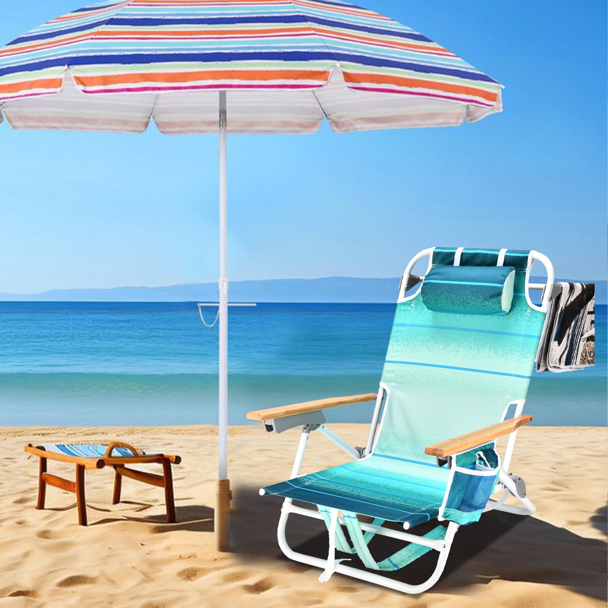 Kahomvis BEACH-QP109-263 Beach-Camping-Chairs - View #3