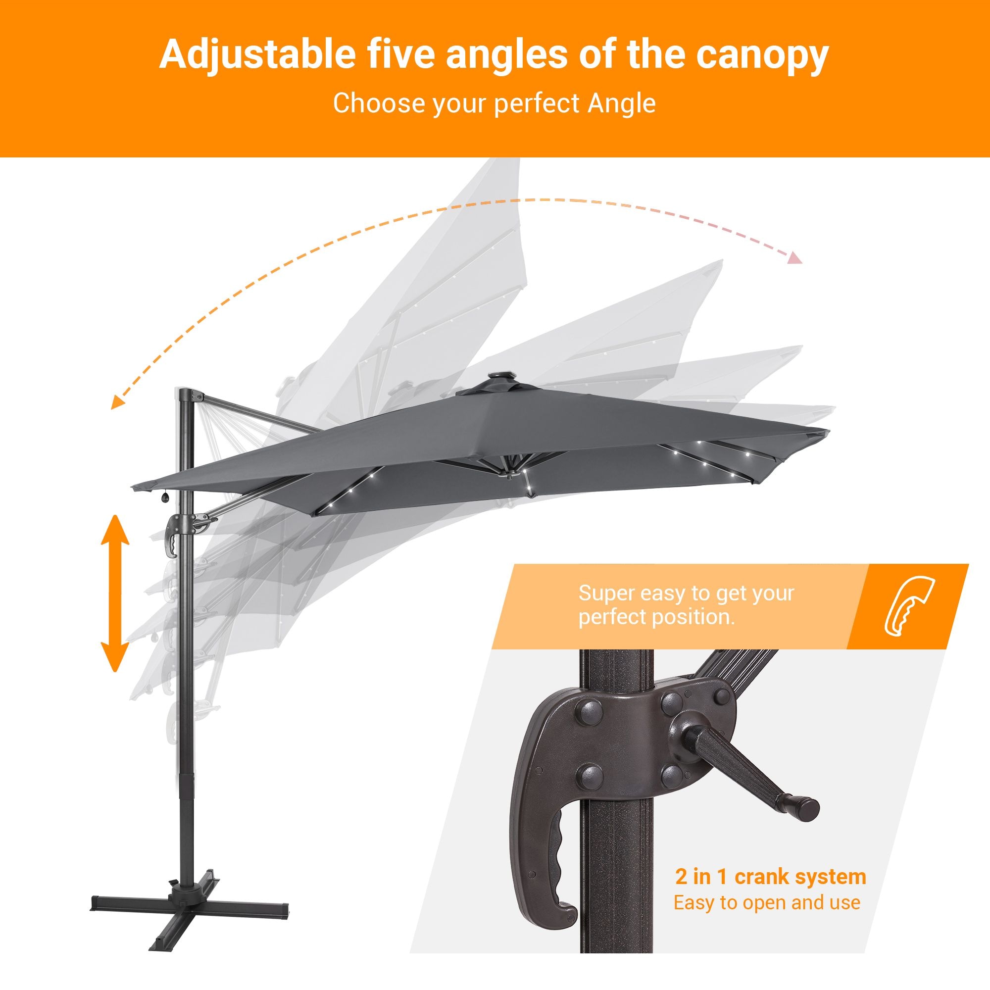 Sonkuki SD-MN99LY-LED Umbrellas-2 - View #4