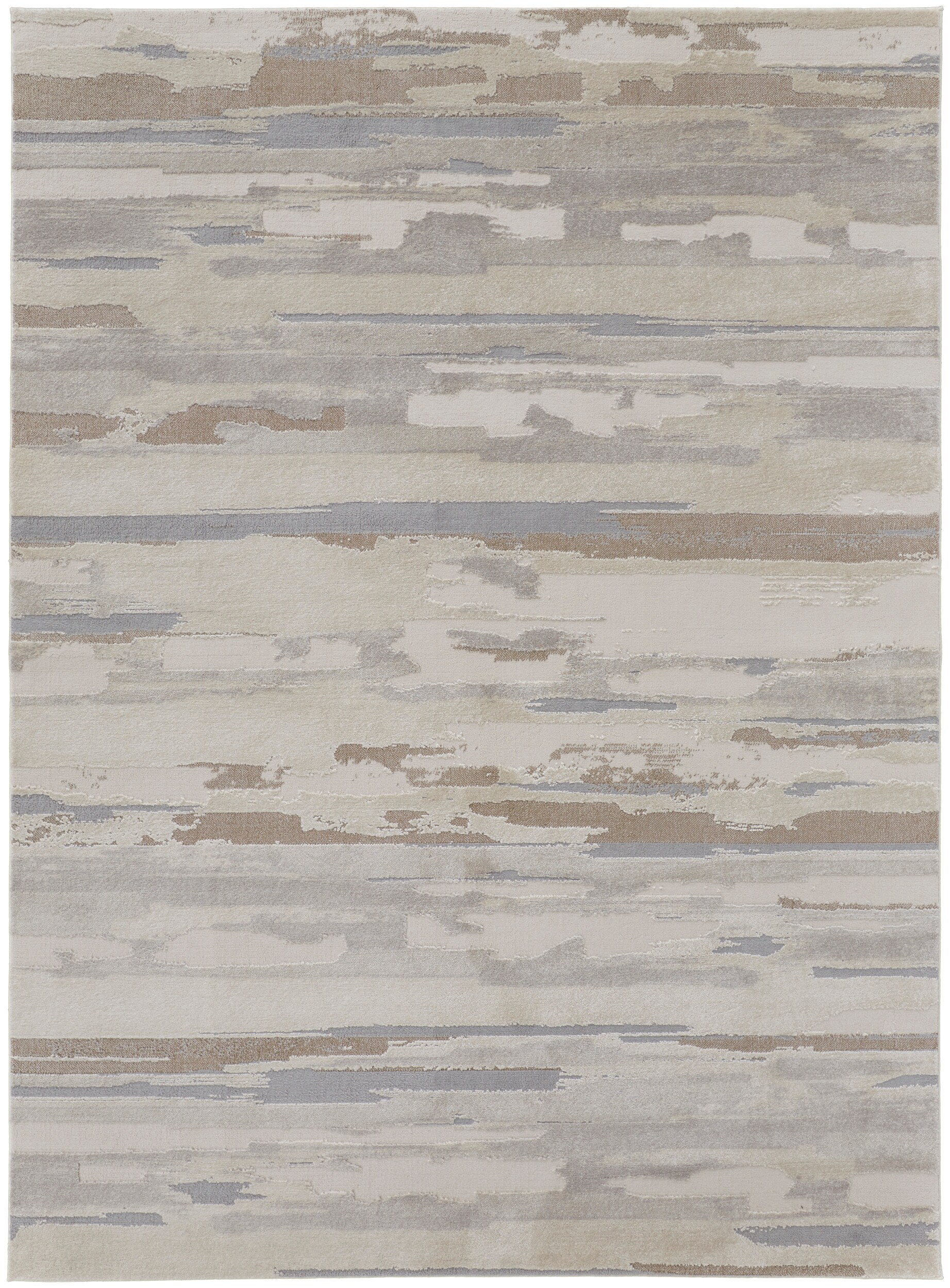 Room Envy VNRR39FEIVY000J00 12 x 15 (ft) Loomed Polypropylene Ivory/Tan/Brown Rectangular Indoor Abstract Area rug