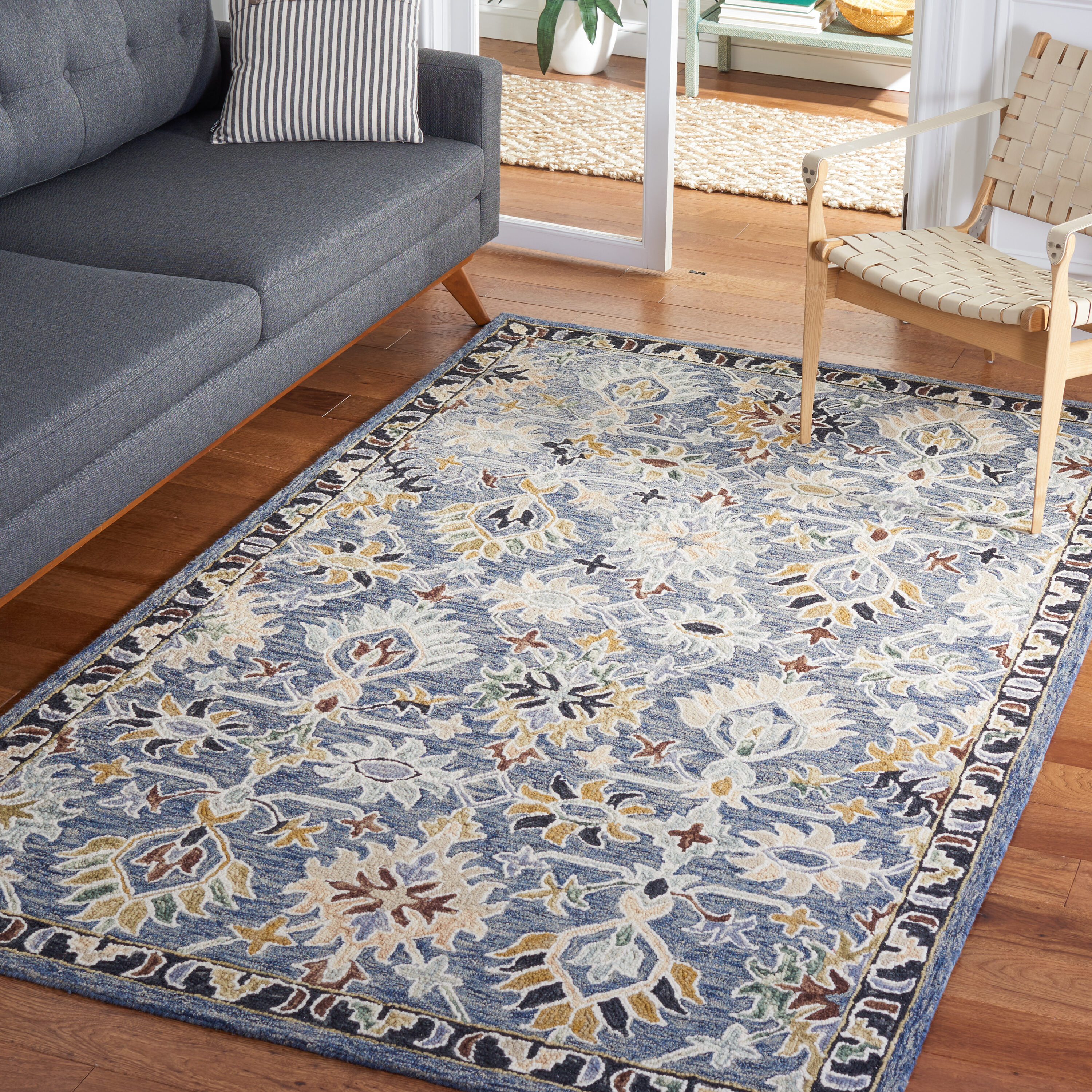  Aspen 135 Gray/Sage Traditional 5ft x 8ft Medium Rectangle Rug