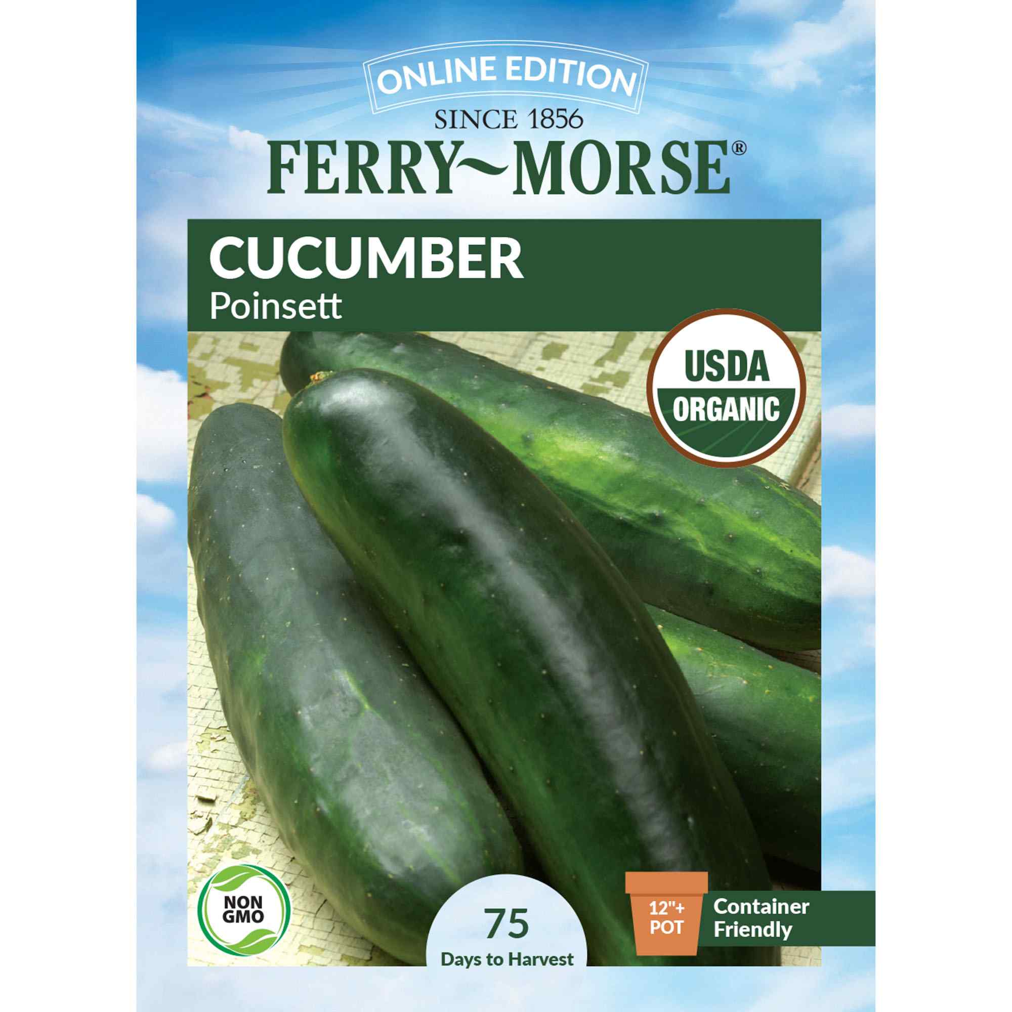 Ferry-Morse LC25.9632 Organic Cucumber Seeds 1.4 Gram(s)
