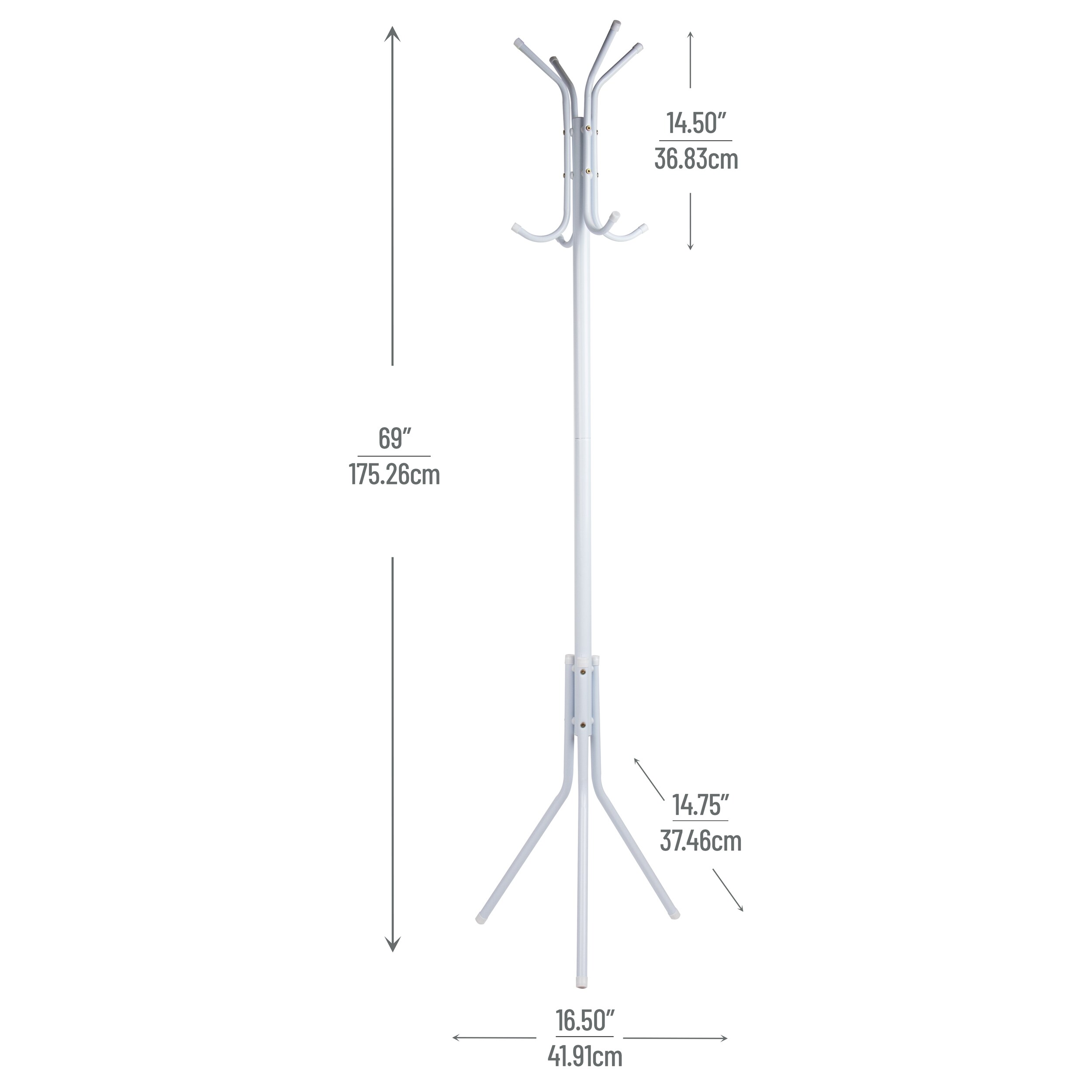 Mind Reader CRACK11-WHT Coatrack-Stands-Pedestals - View #3