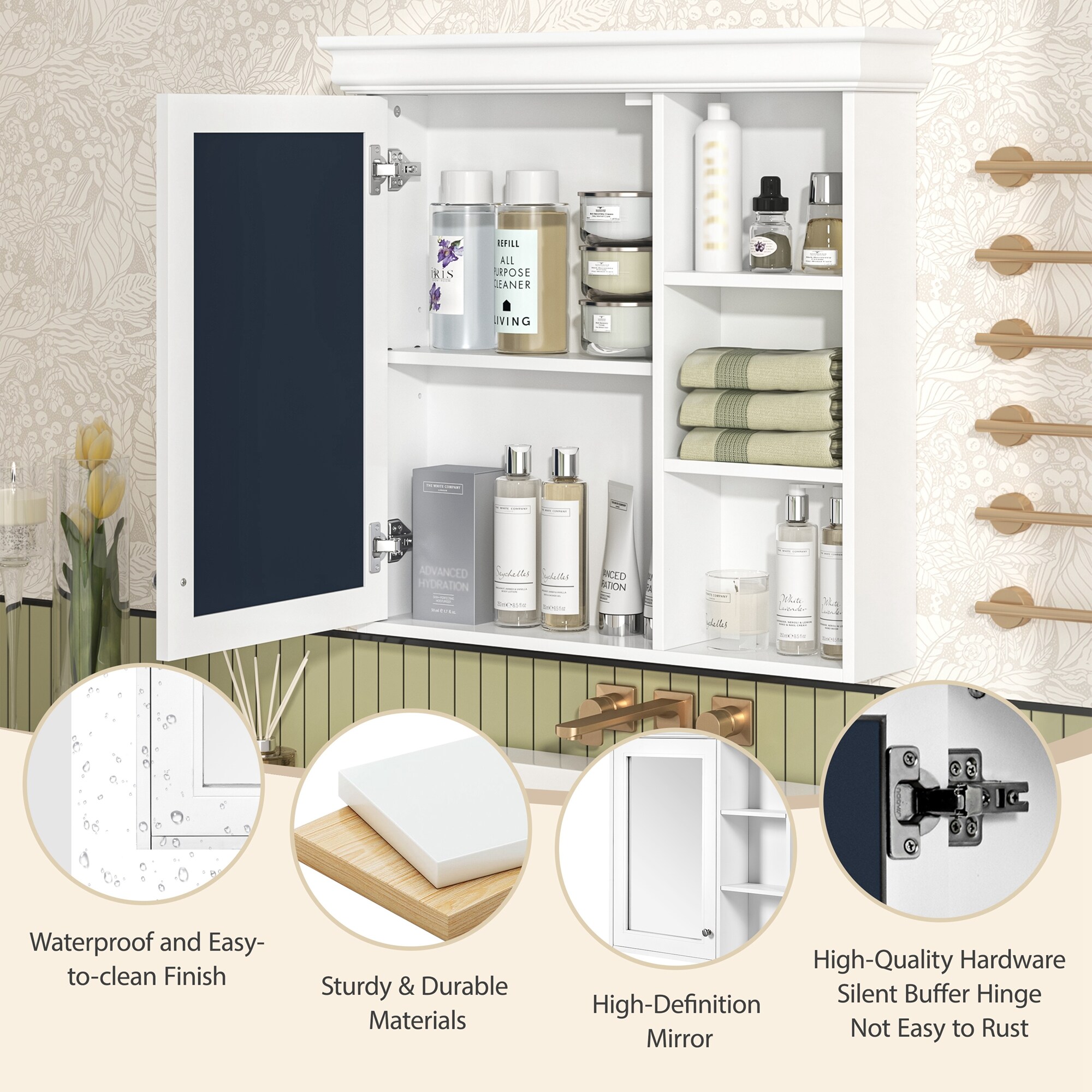 Forclover HBV-B062223 Bathroom-Medicine-Cabinets - View #7