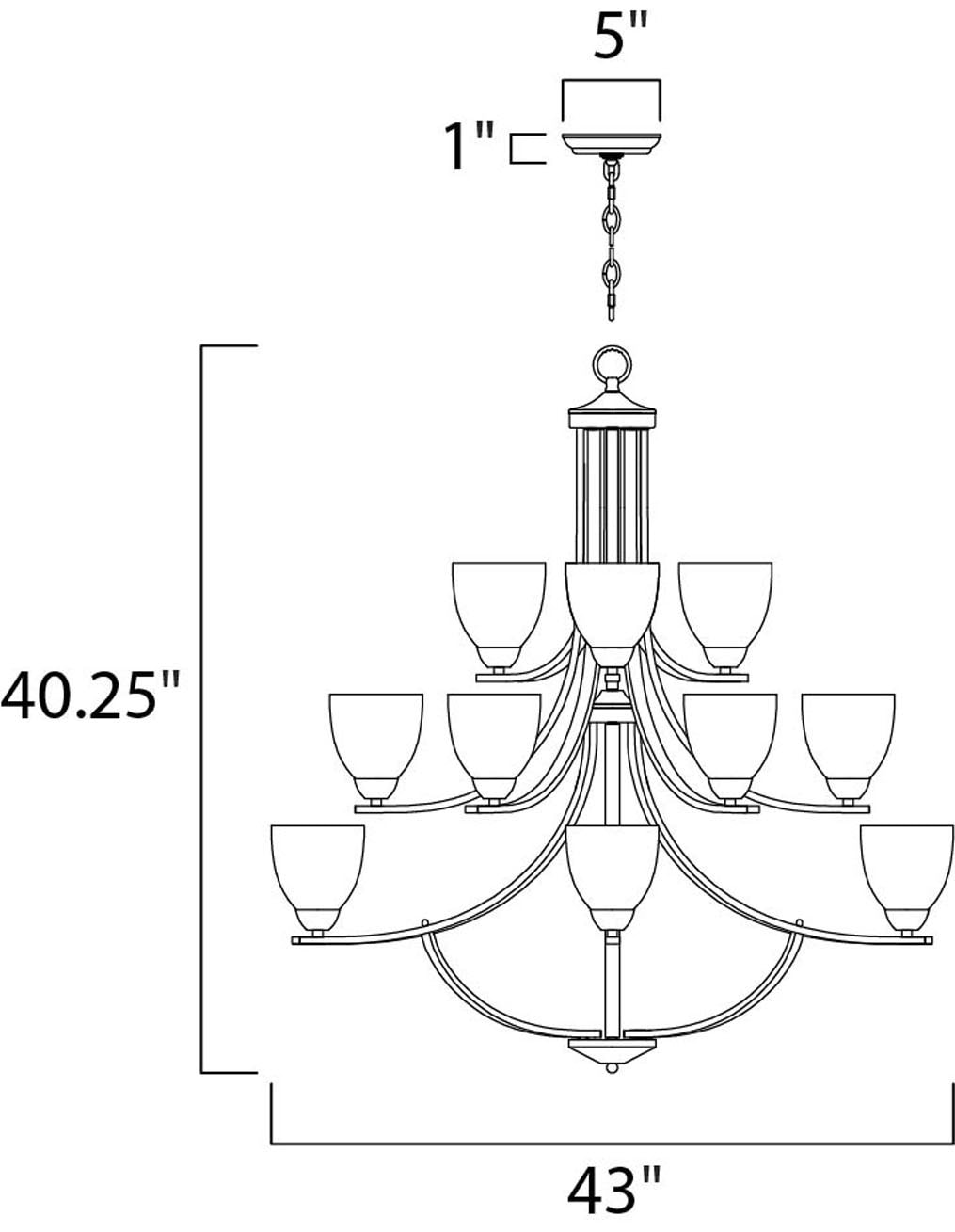 Maxim Lighting 11228FTSN b090015 - View #2