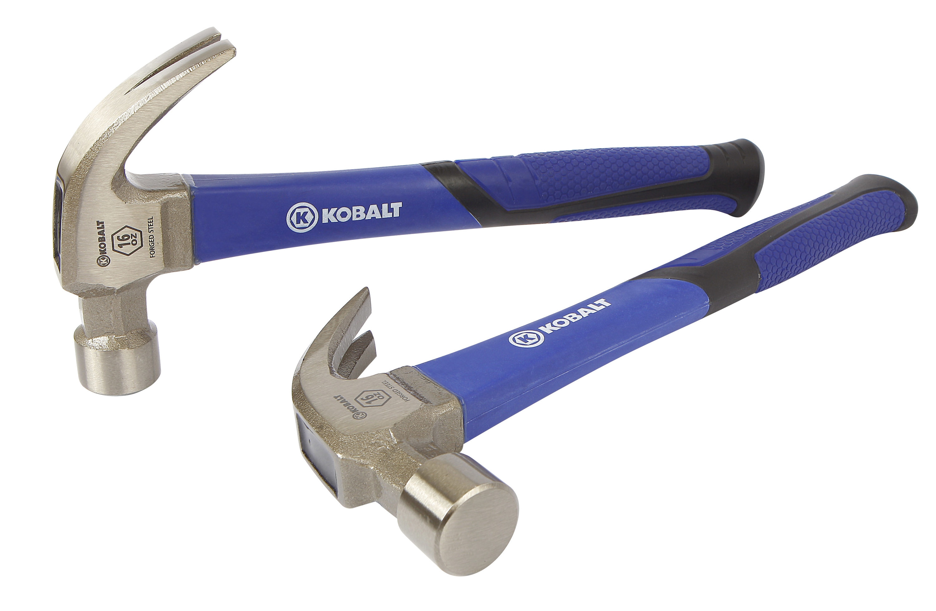 Kobalt 16-oz Smooth Face Steel Head Fiberglass Claw Hammer