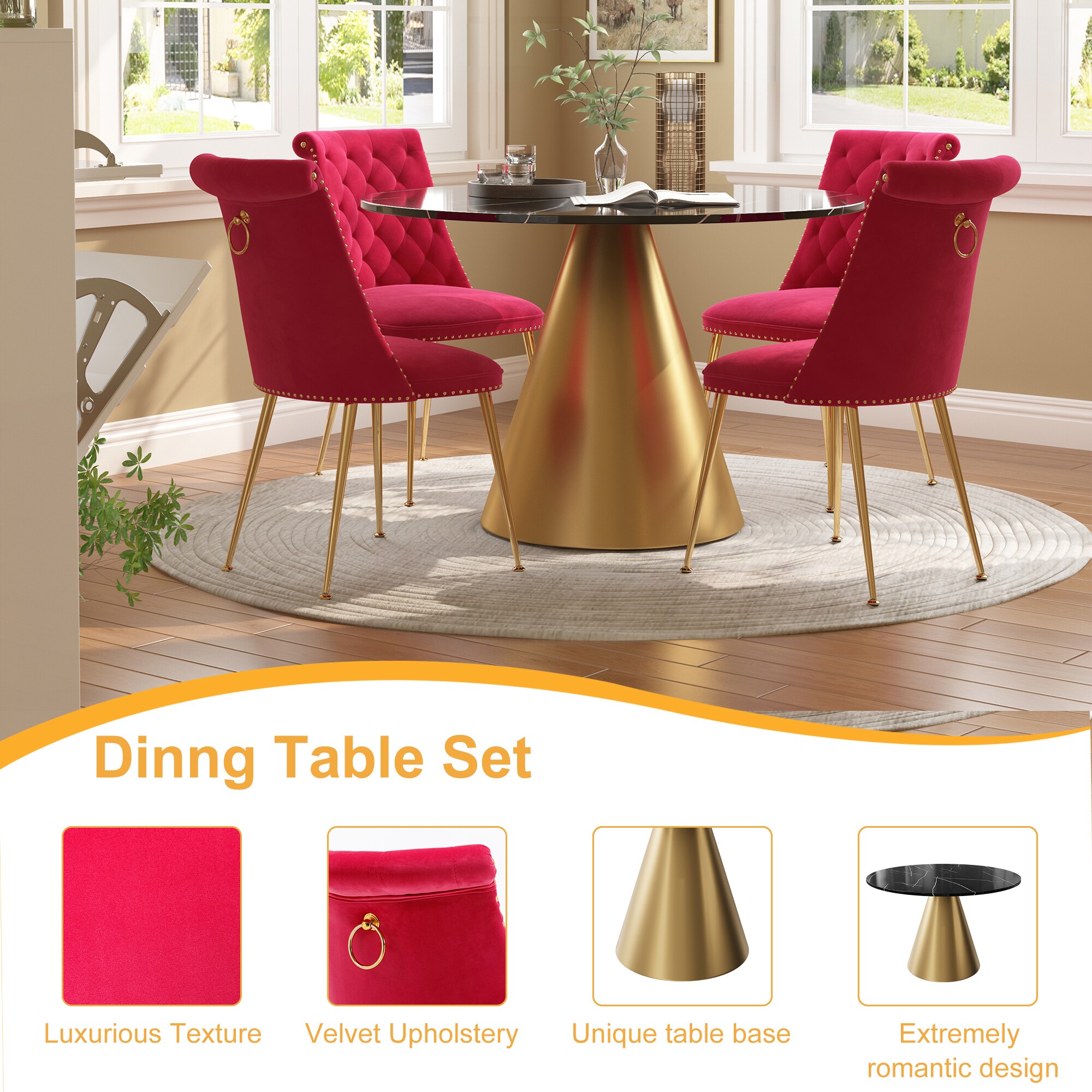 Clihome CL-RT3-BBKBG703RRD Dining-Sets - View #6
