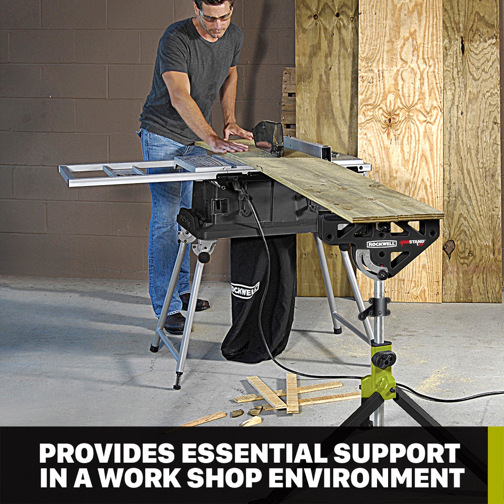 ROCKWELL 1-in H Black Steel Adjustable Height Portable in the Work Benches   Tops department at