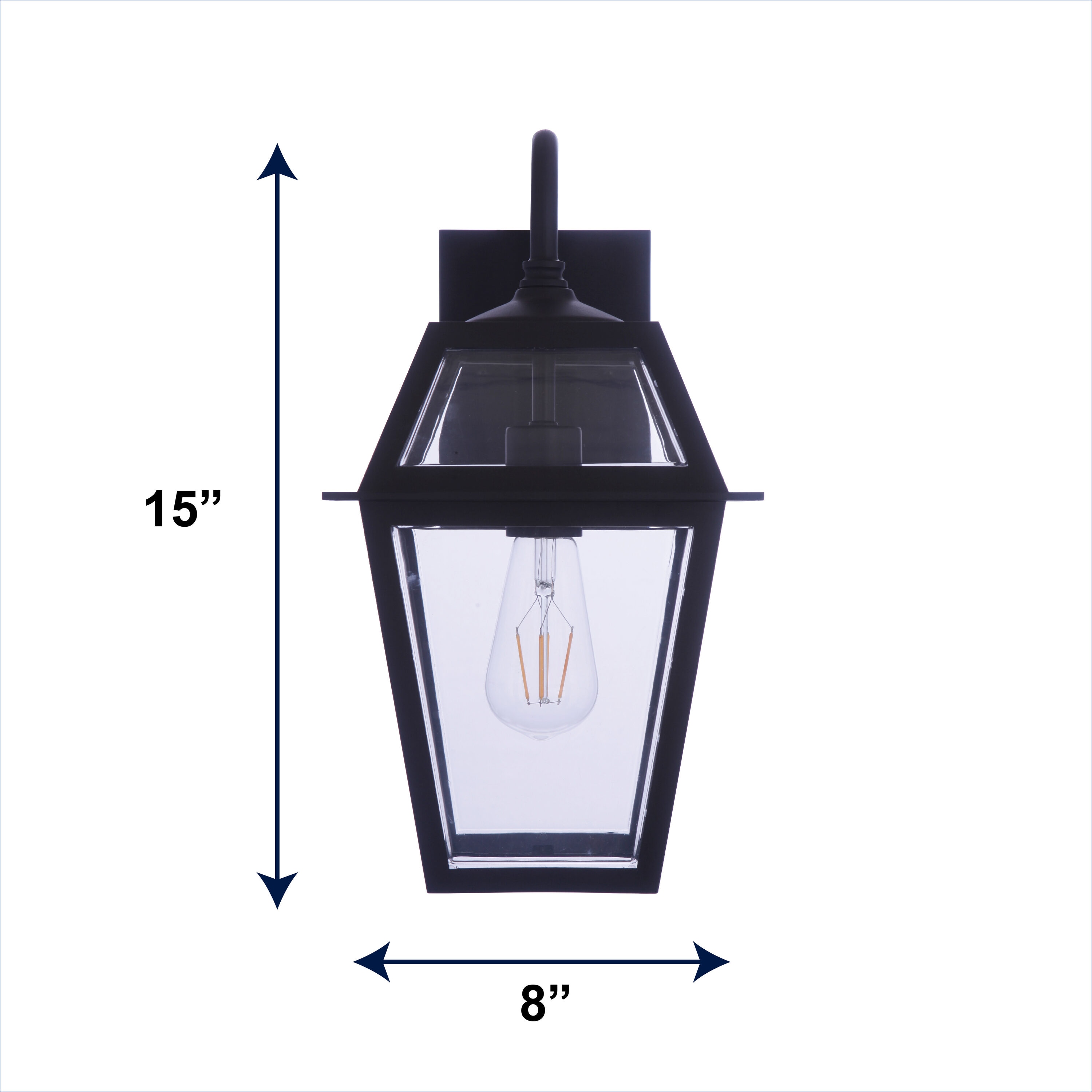 allen + roth WLM143BK Outdoor-Wall-Lighting - View #14