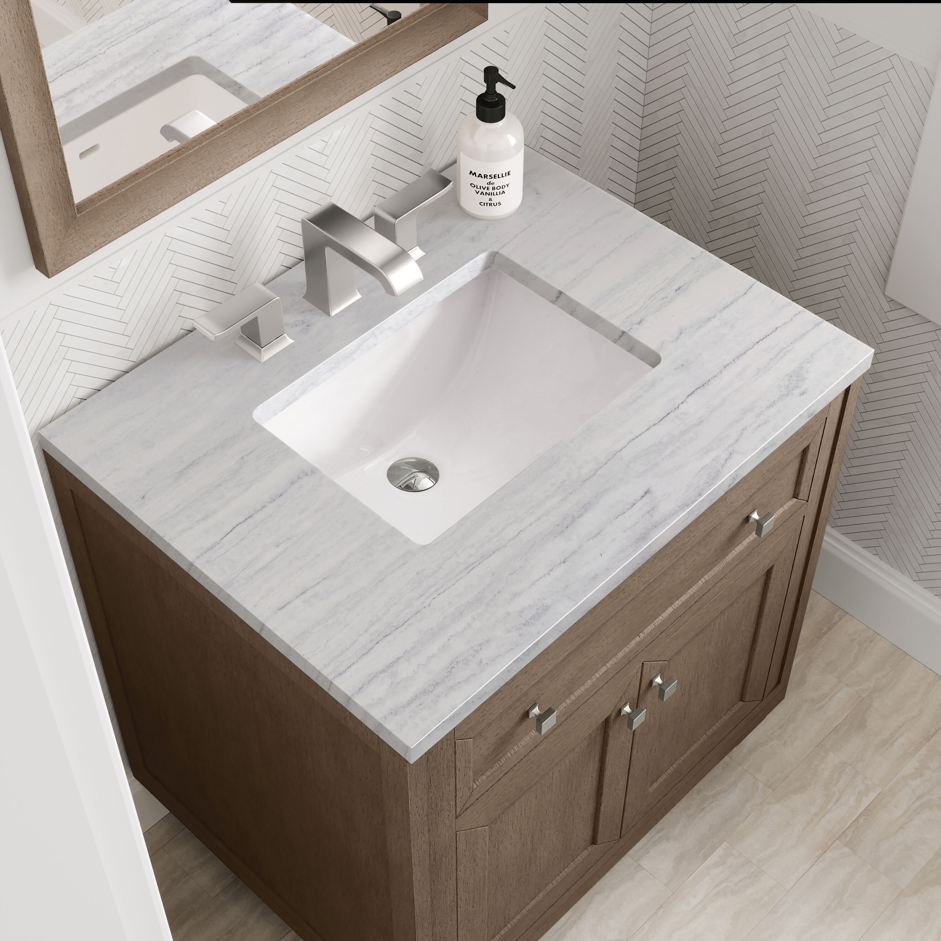 James Martin Vanities 305-V30-WWW-3AF Bath-Vanity-Combo - View #10