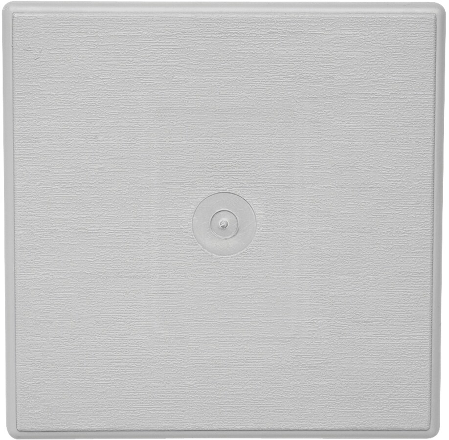 Ply Gem EZBLK070L 02 6.625-in x 6.625-in Gray/Woodgrain Vinyl Universal Mounting Block