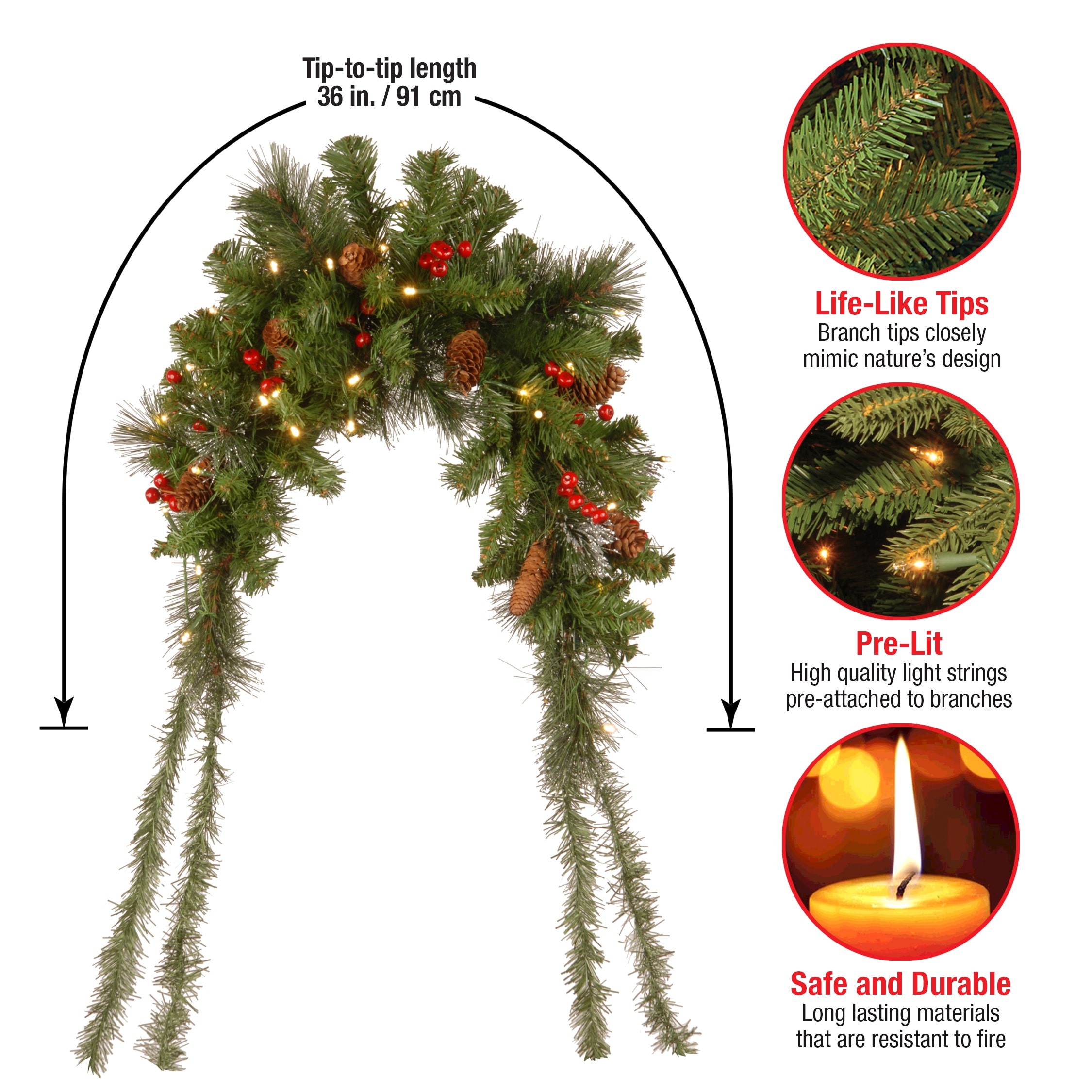 National Tree Company CW7-300-3M-B1 Outdoor-Christmas-Decor - View #5